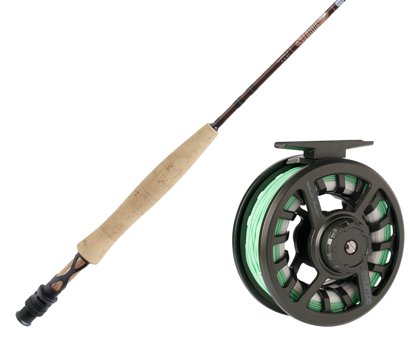 St. Croix Imperial USA Fly Rod and White River Fly Shop Prestige Fly Reel Combo