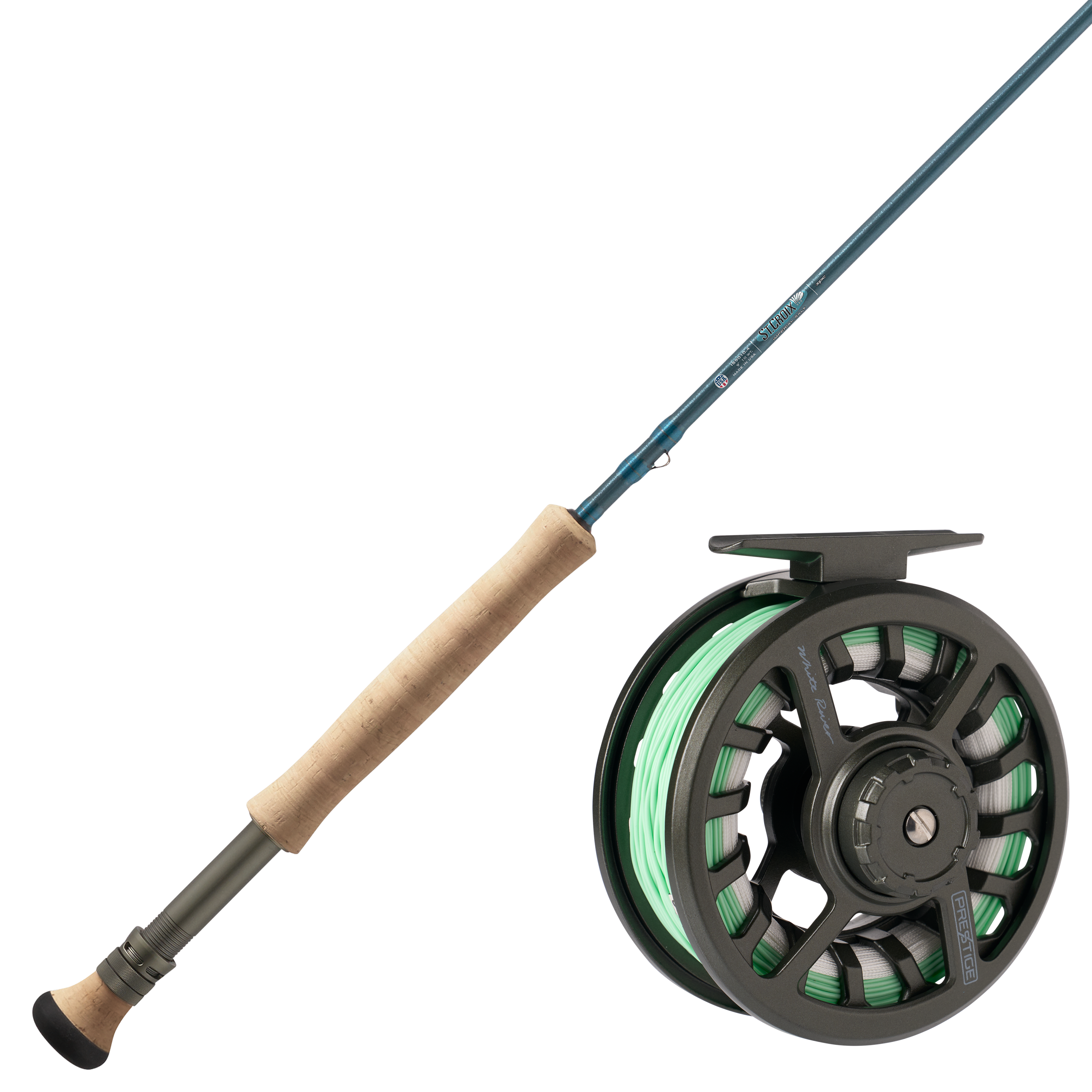 Image of St. Croix Imperial Salt Fly Rod and White River Fly Shop Prestige Fly Reel Combo
