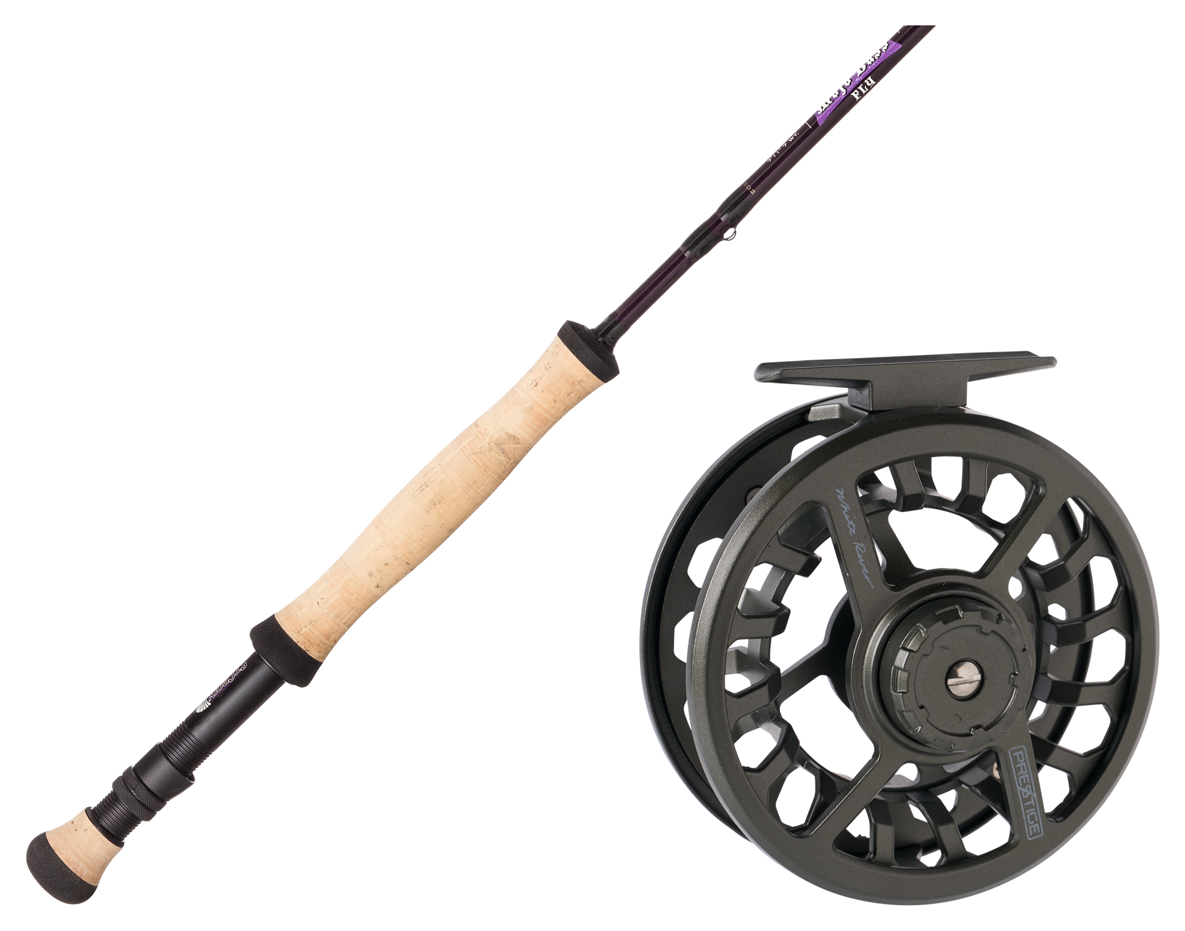 Image of "St. Croix Mojo Bass Fly Rod and White River Fly Shop Prestige Fly Reel Combo - 8 wt. - 7'11"""