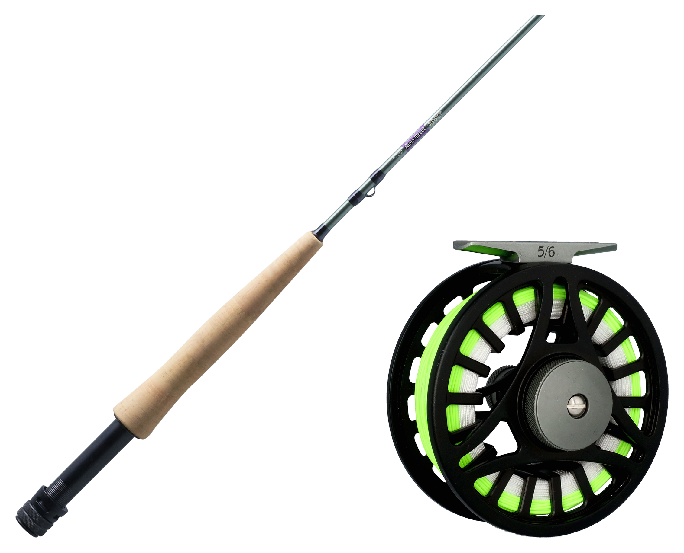 Image of St. Croix Mojo Trout Fly Rod and White River Fly Shop Riseform Loaded Fly Reel Combo - 6 wt. - 9'