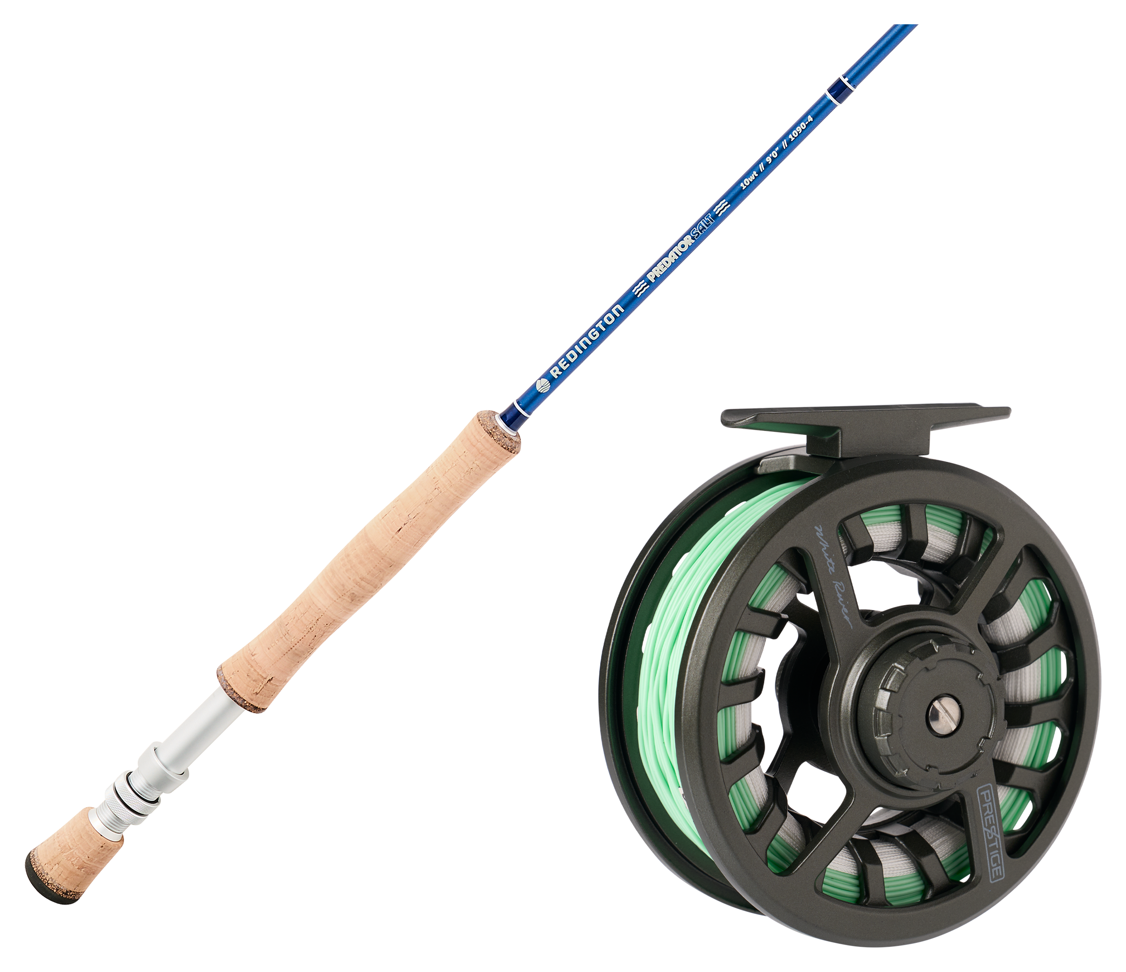 Image of Redington Predator Salt Fly Rod and White River Fly Shop Prestige Loaded Fly Reel Combo