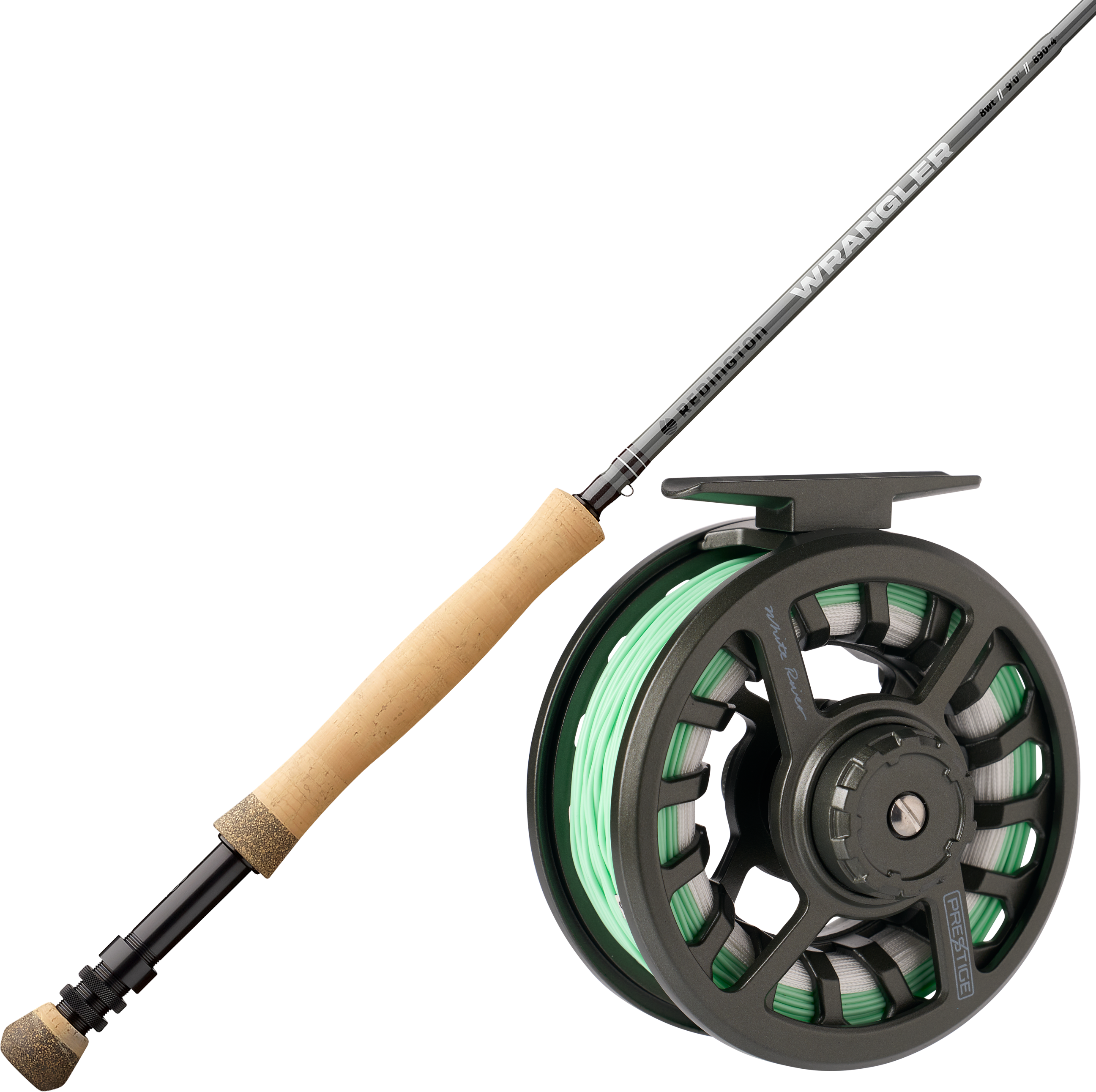 Image of Redington Wrangler Fly Rod and White River Fly Shop Prestige Loaded Fly Reel Combo - 8 Wt. - 9'