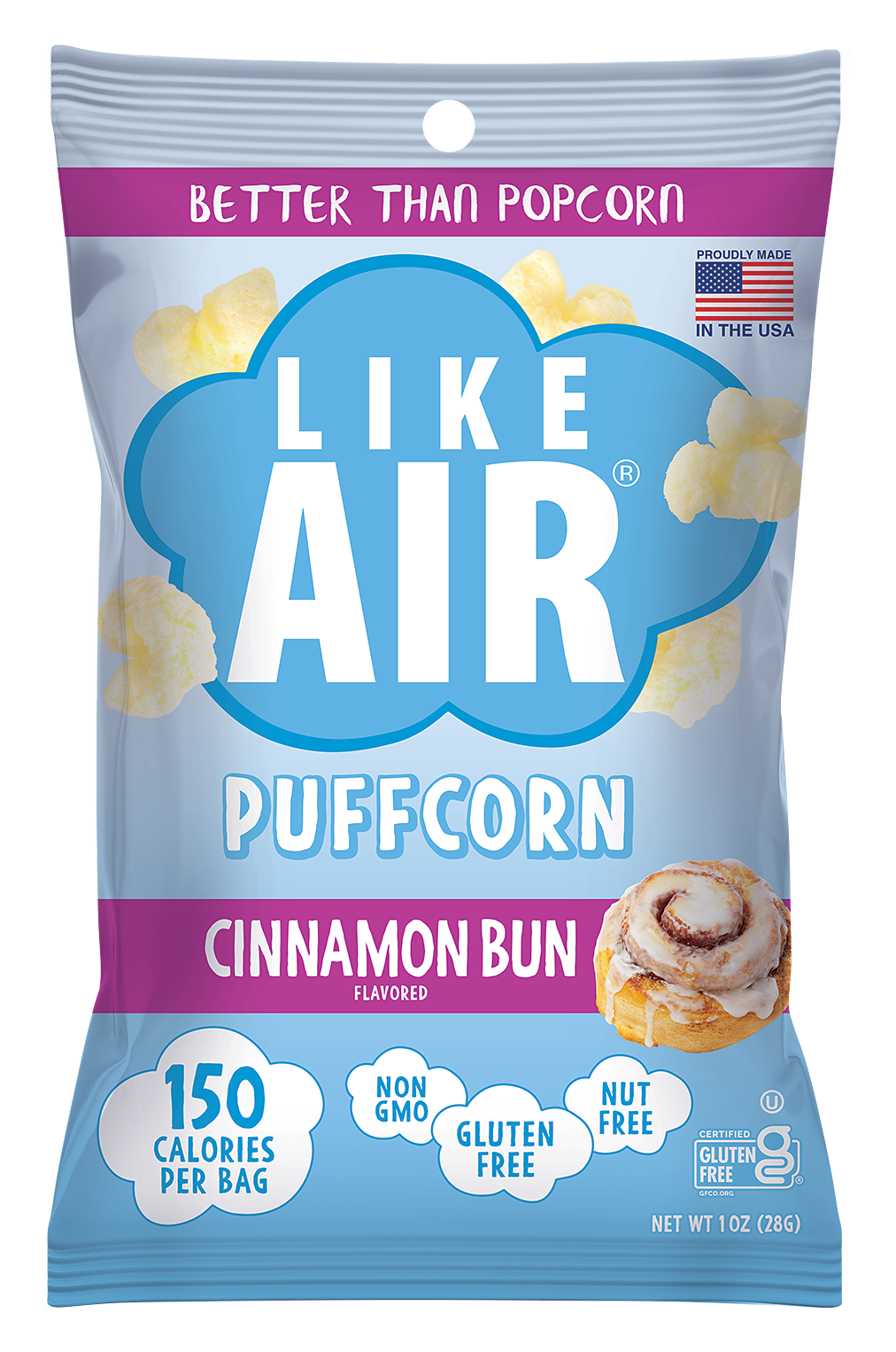 Image of Like Air Cinnamon Bun Puffcorn - 1 oz.