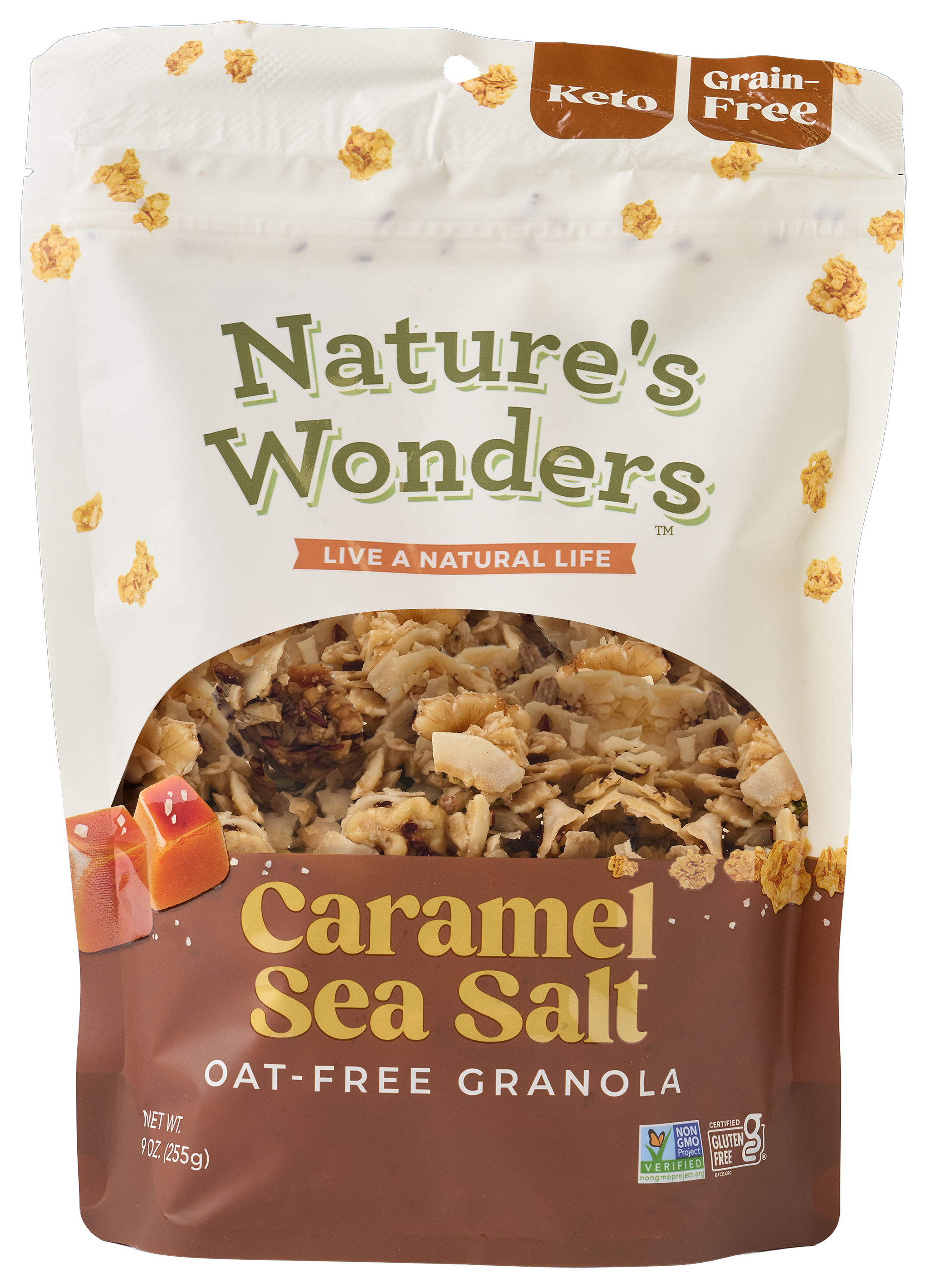 Image of Nature's Wonders Caramel Sea Salt Oat-Free Granola
