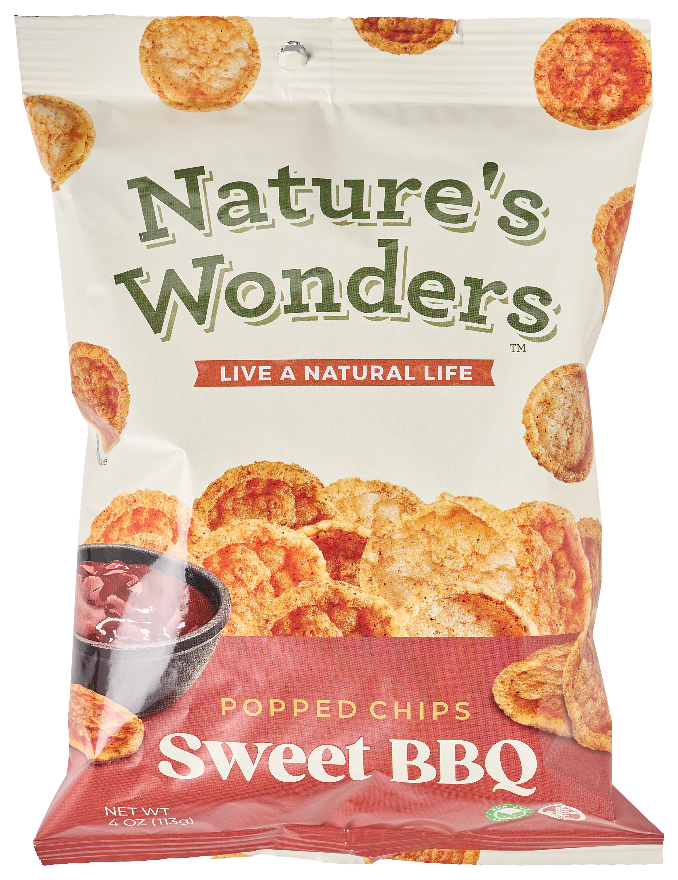 Image of Nature's Wonders Sweet BBQ Popped Potato Chips