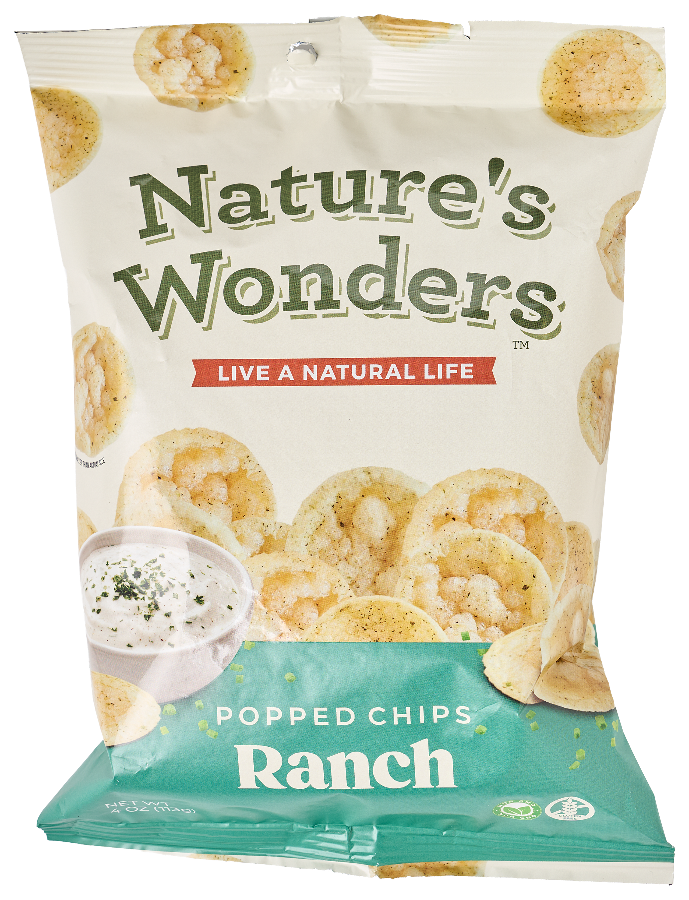 Image of Nature's Wonders Ranch Popped Potato Chips