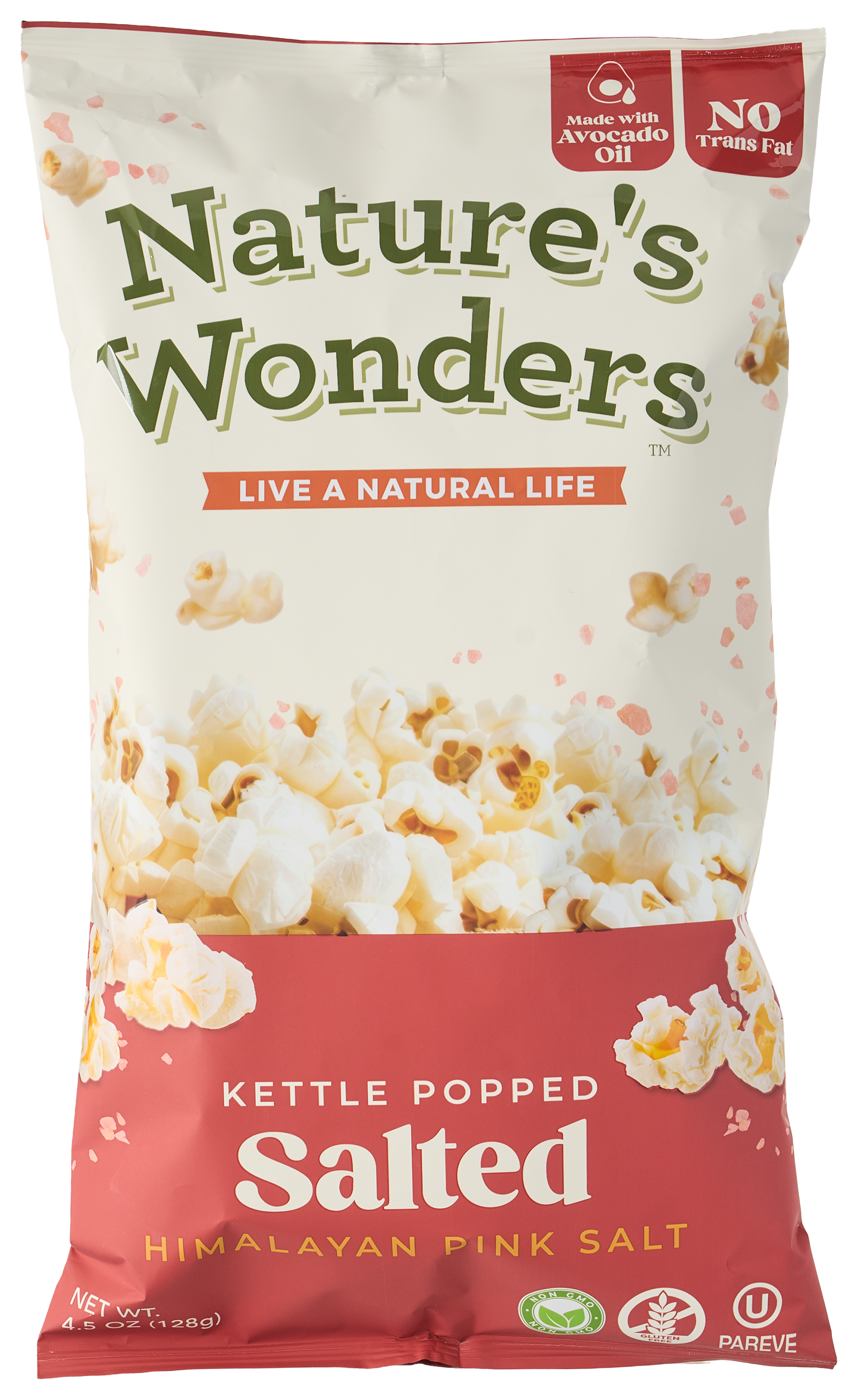Image of Nature's Wonders Himalayan Pink Salt Kettle-Popped Popcorn