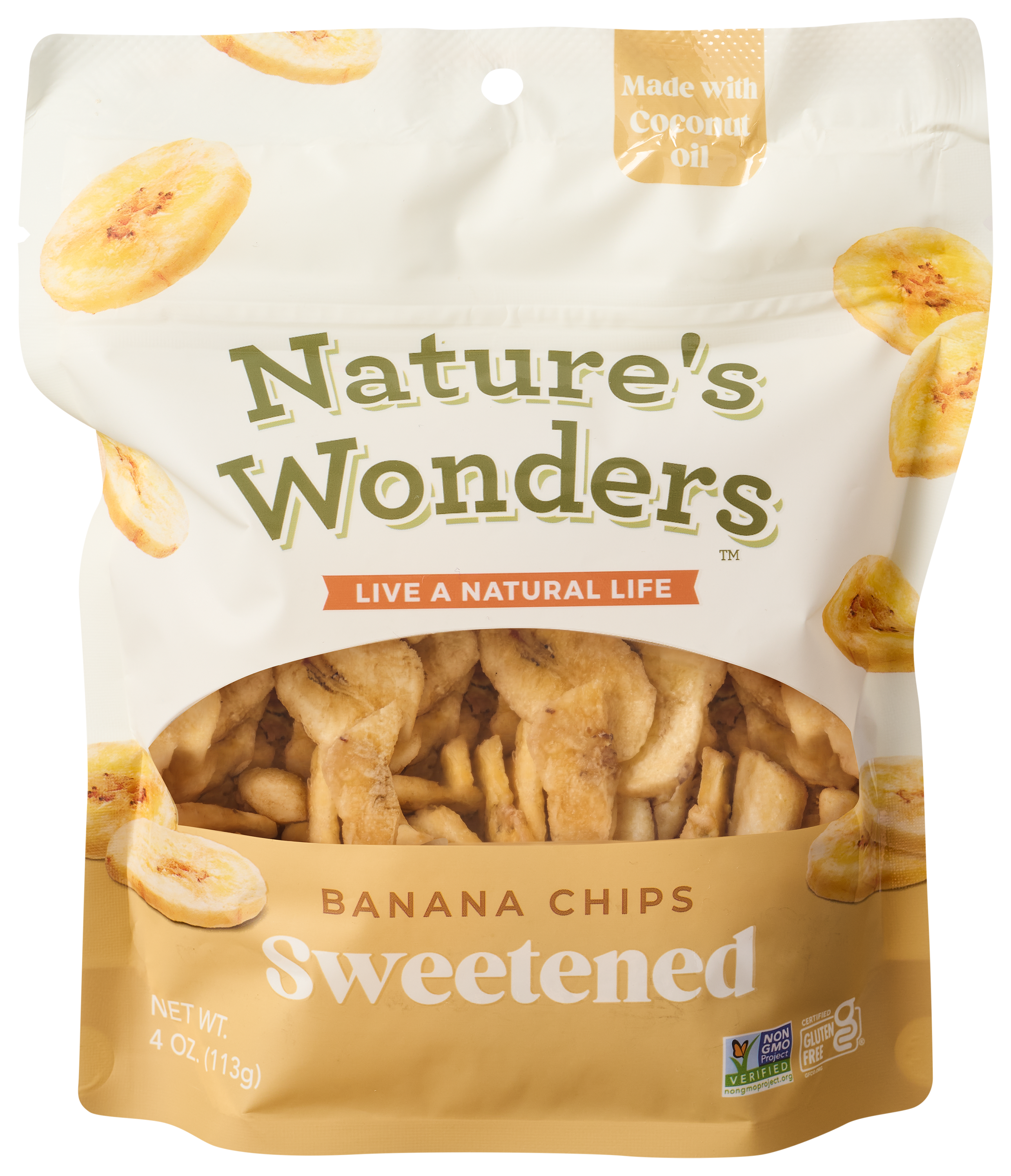 Image of Nature's Wonders Sweetened Banana Chips