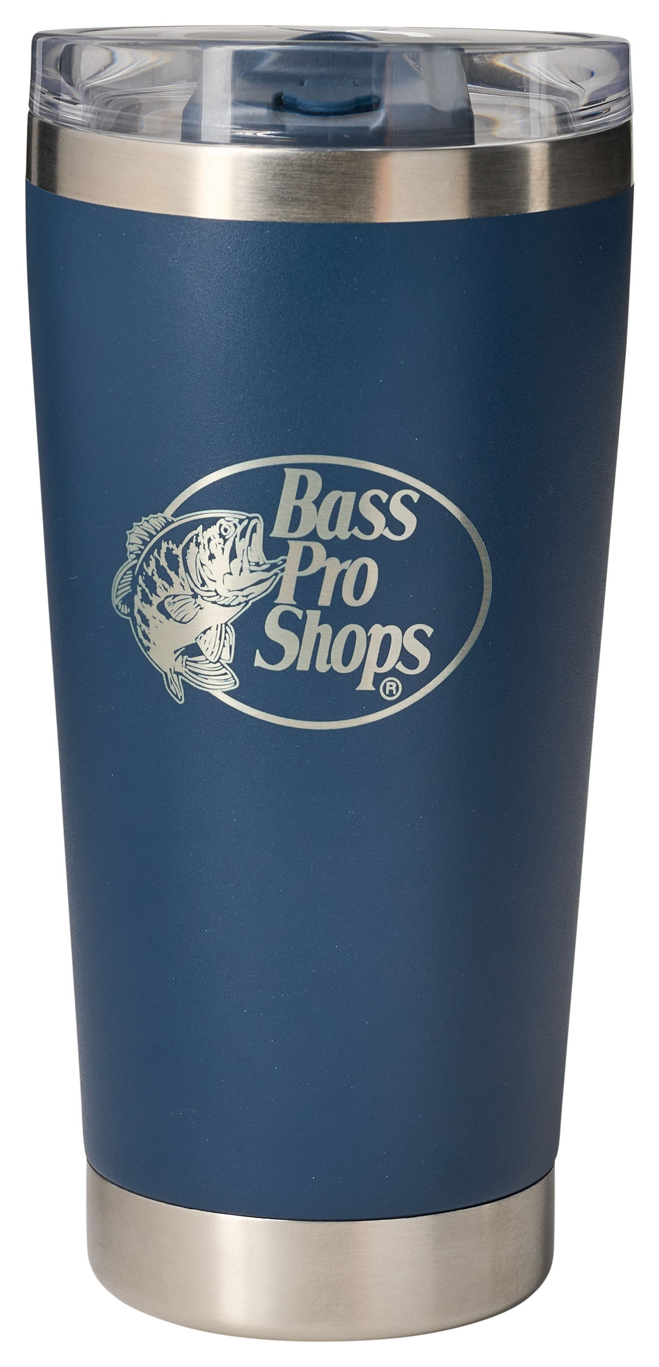 Bass Pro Shops Tumbler with Multifunction Lid - 20 oz. - Navy