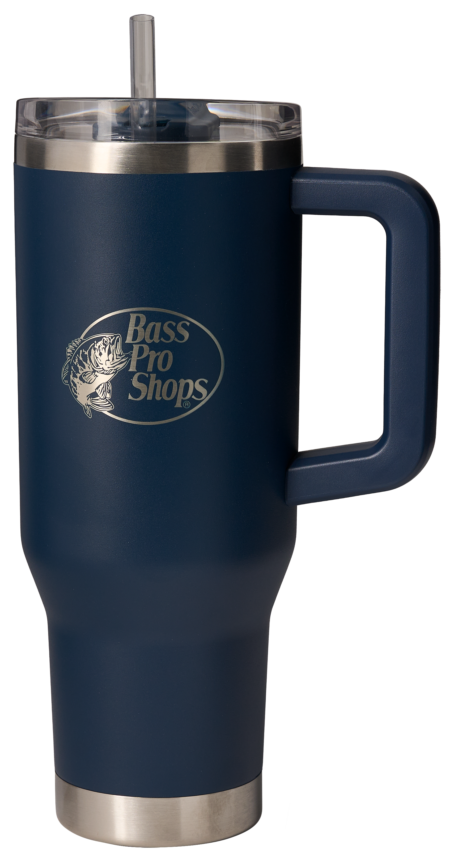 Image of Bass Pro Shops 40-oz. Mug with Slider Lid and Straw - Navy