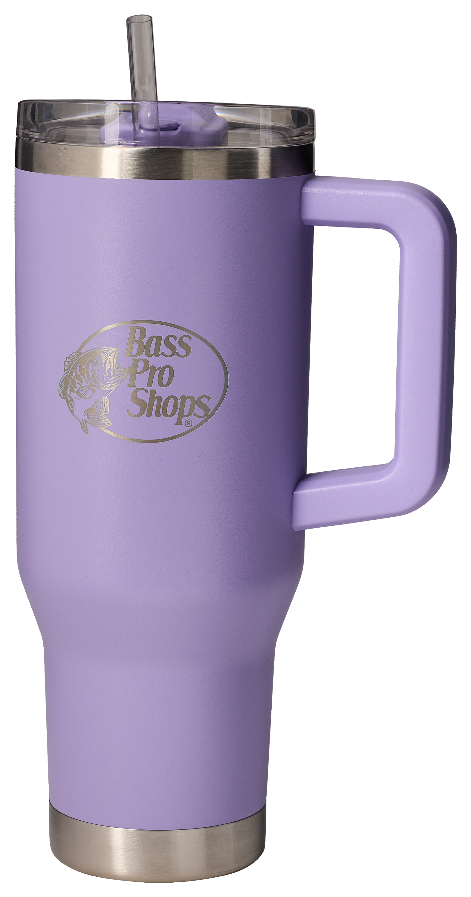 Image of Bass Pro Shops 40-oz. Mug with Slider Lid and Straw - Lavender