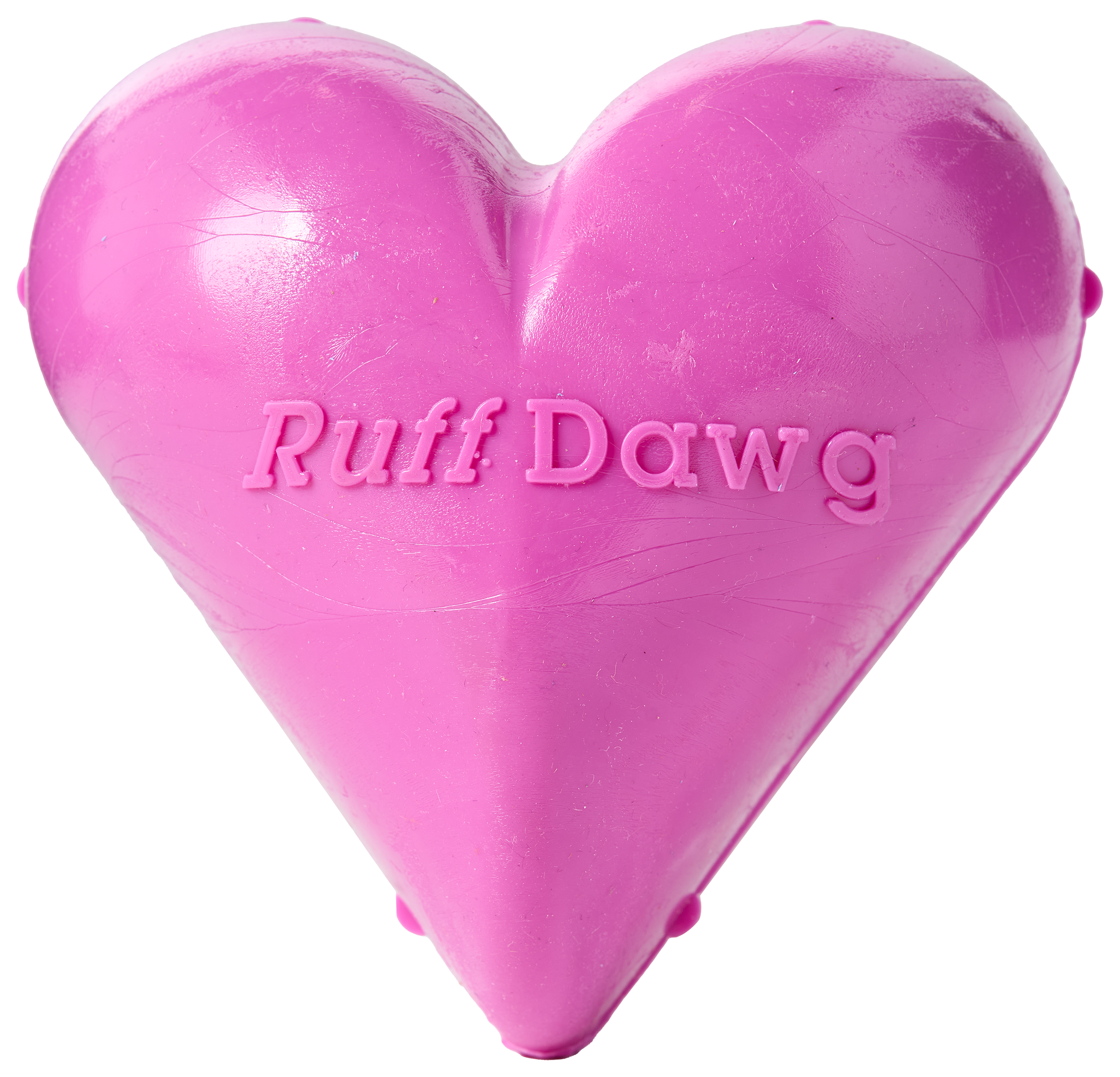 Image of "RuffDawg Dawg-Hart Rubber Dog Toy - 4"""