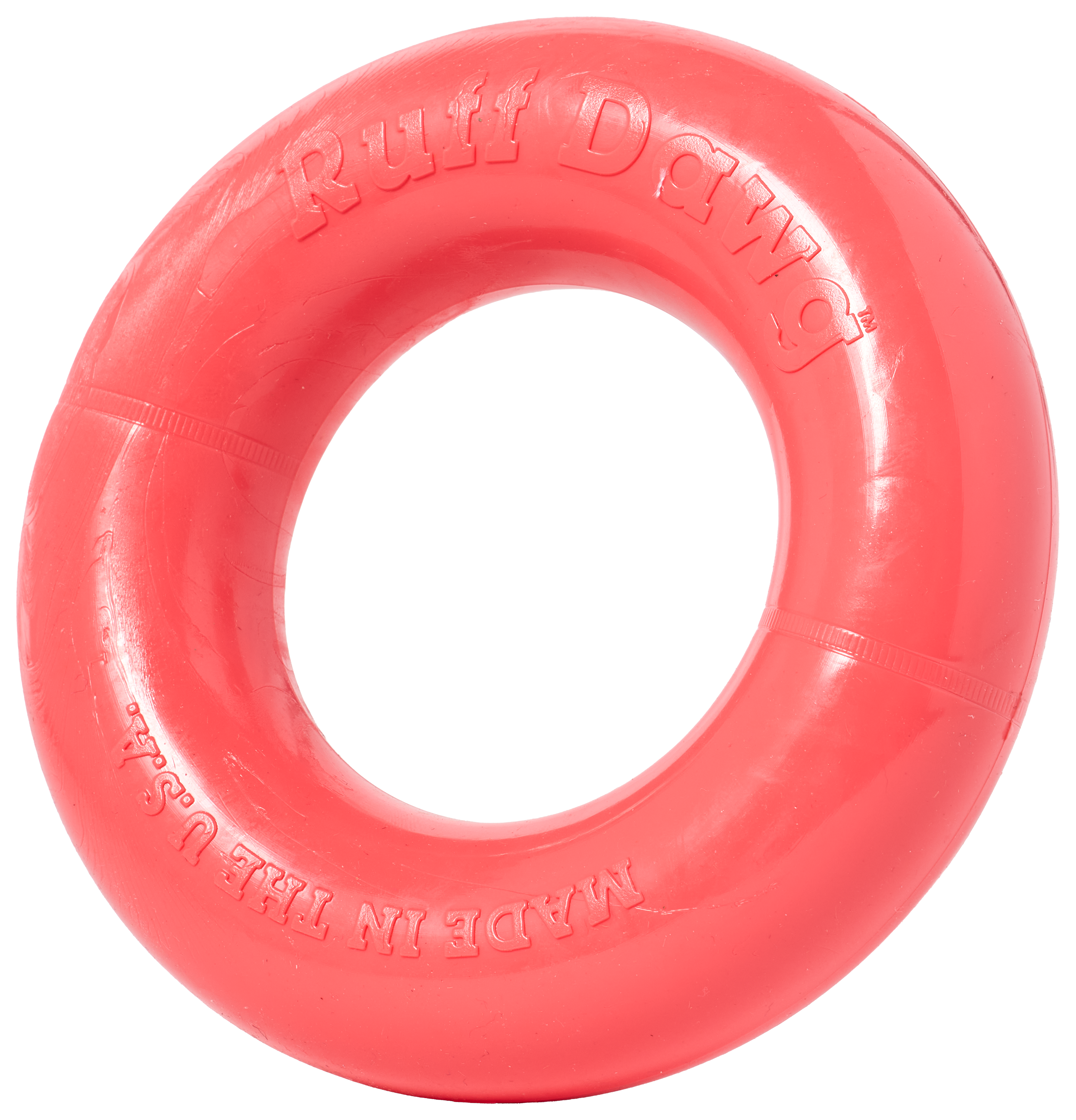 Image of "RuffDawg Dawg-Ring Rubber Dog Toy - 6"""