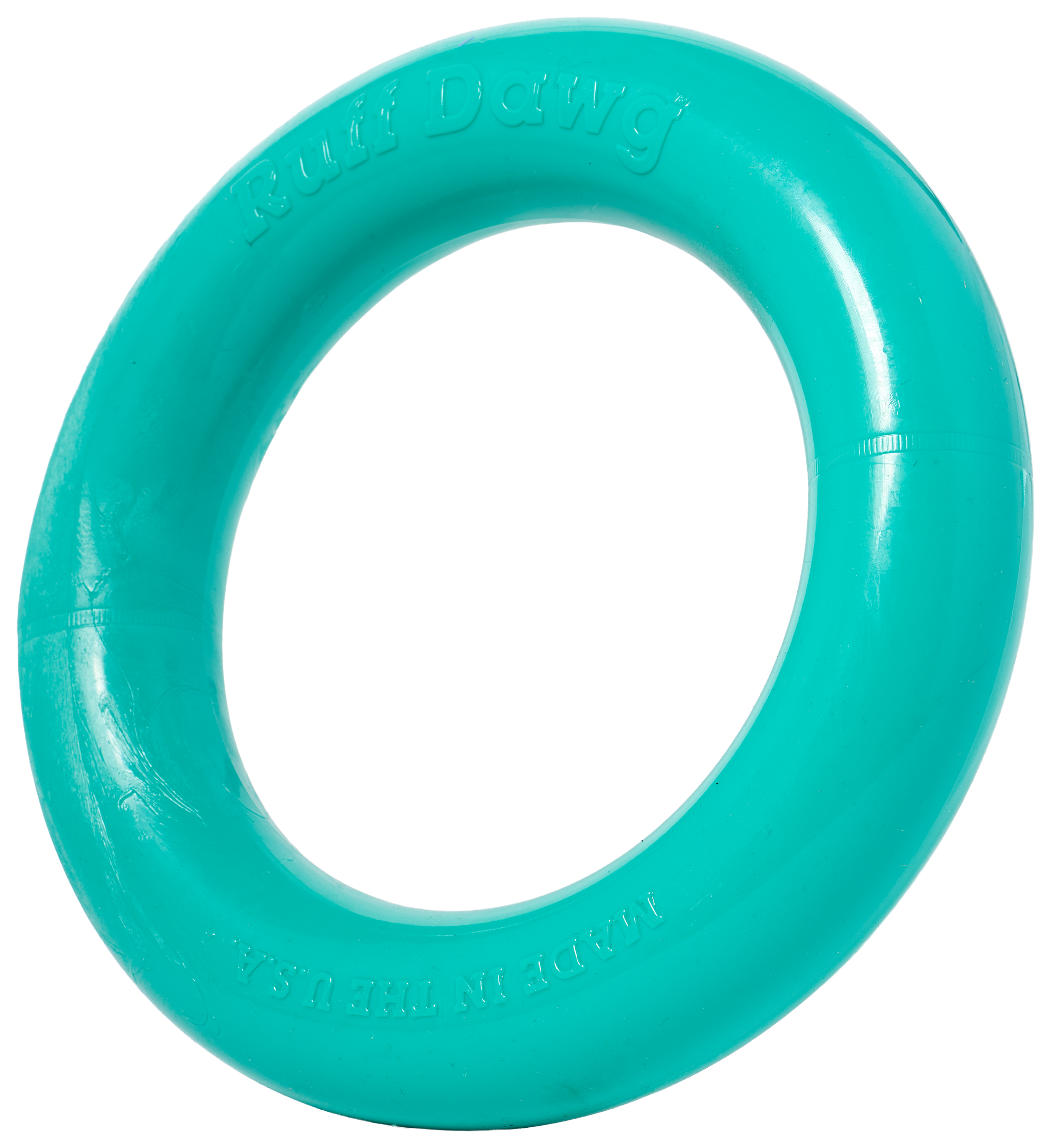 Image of "RuffDawg Dawg-Ring Rubber Dog Toy - 8"""