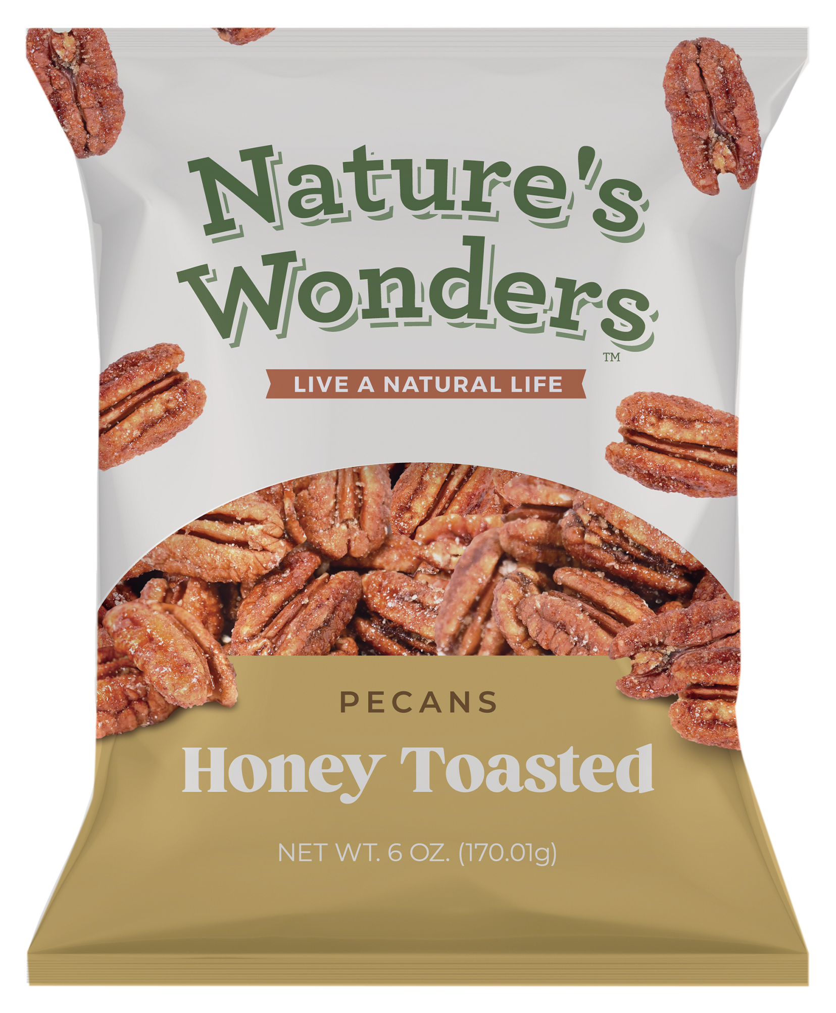 Image of Nature's Wonders Honey Toasted Pecans - 6 oz.