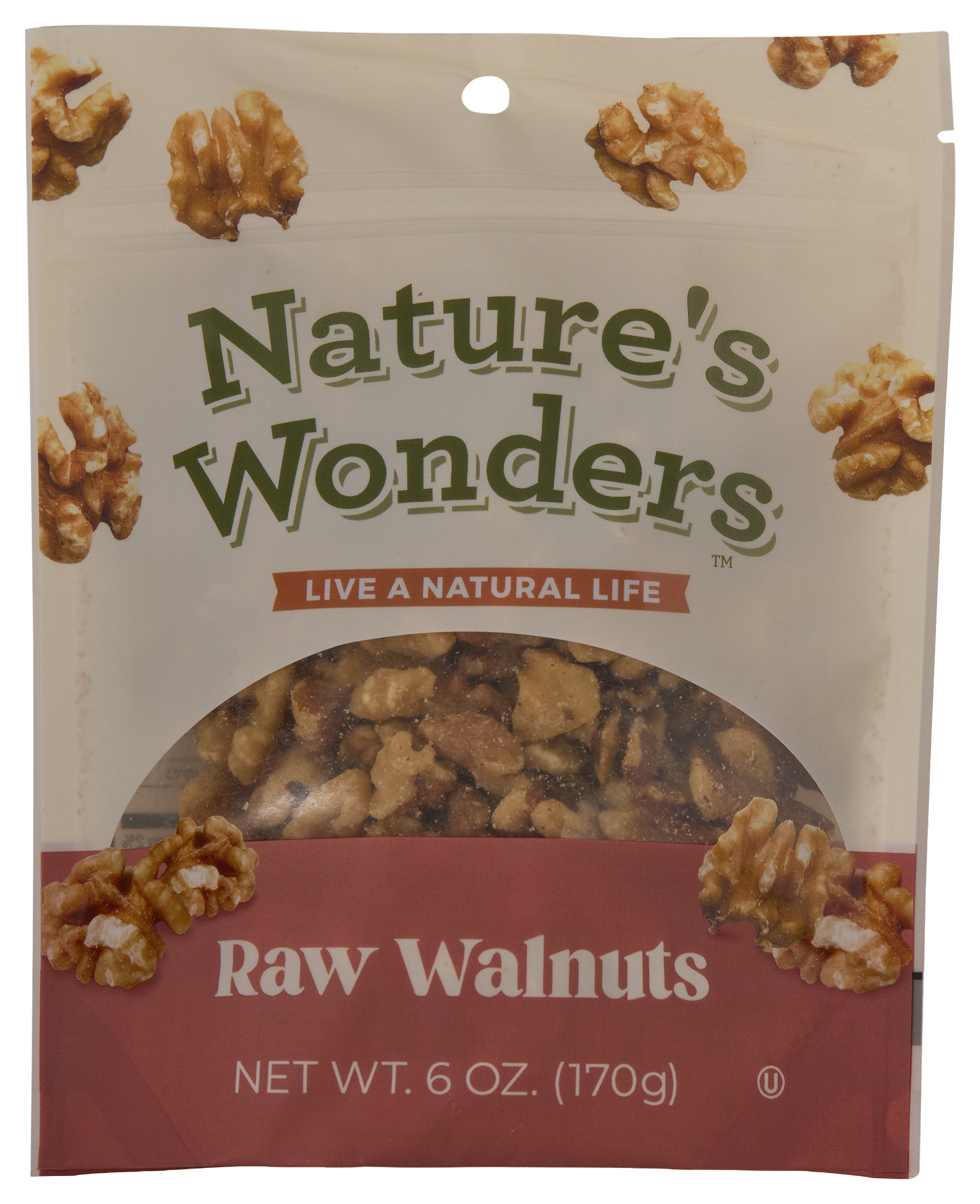 Image of Nature's Wonders Raw Walnuts - 6 oz.