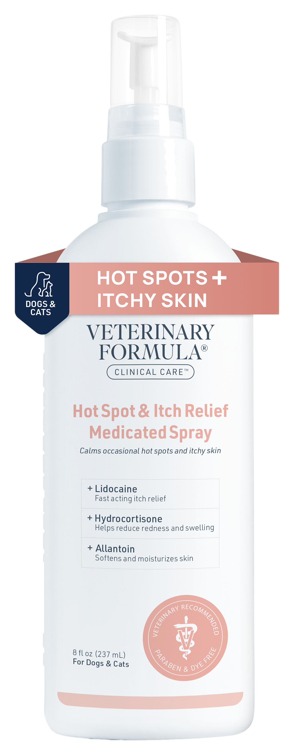 Image of Veterinary Formula Clinical Care Hot Spot and Itch Relief Medicated Spray for Dogs and Cats