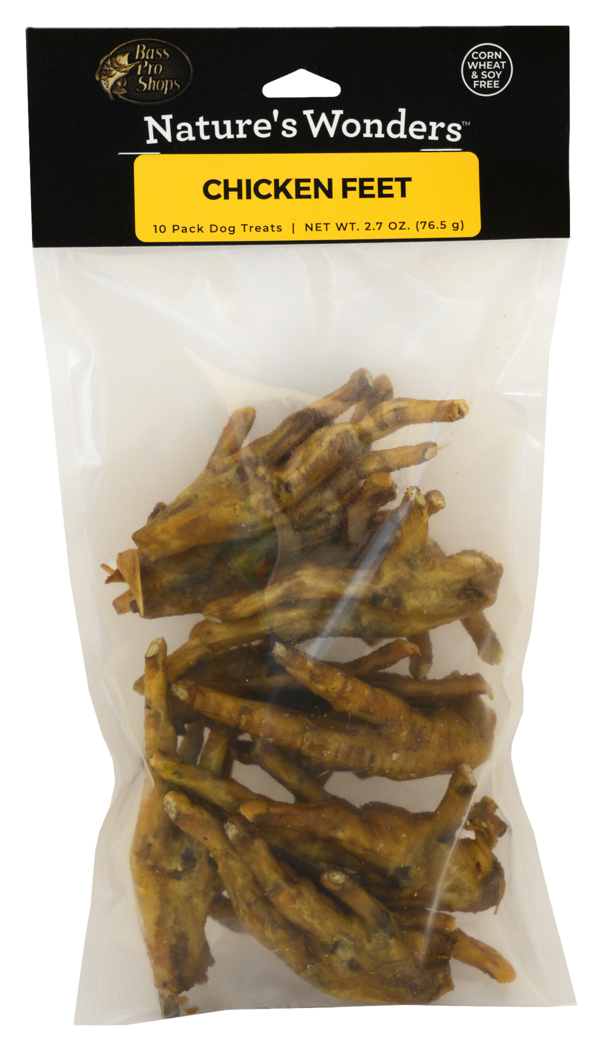 Image of Nature's Wonders Chicken Feet 10-Pack Dog Chews
