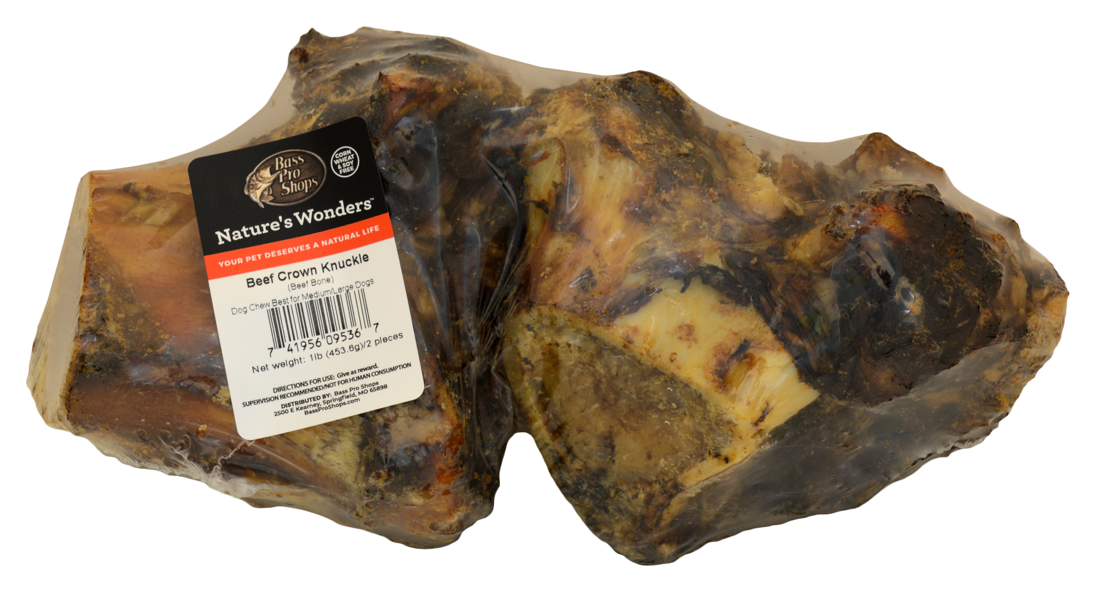Image of Nature's Wonders Beef Crown Knuckle Dog Chews 2-Pack