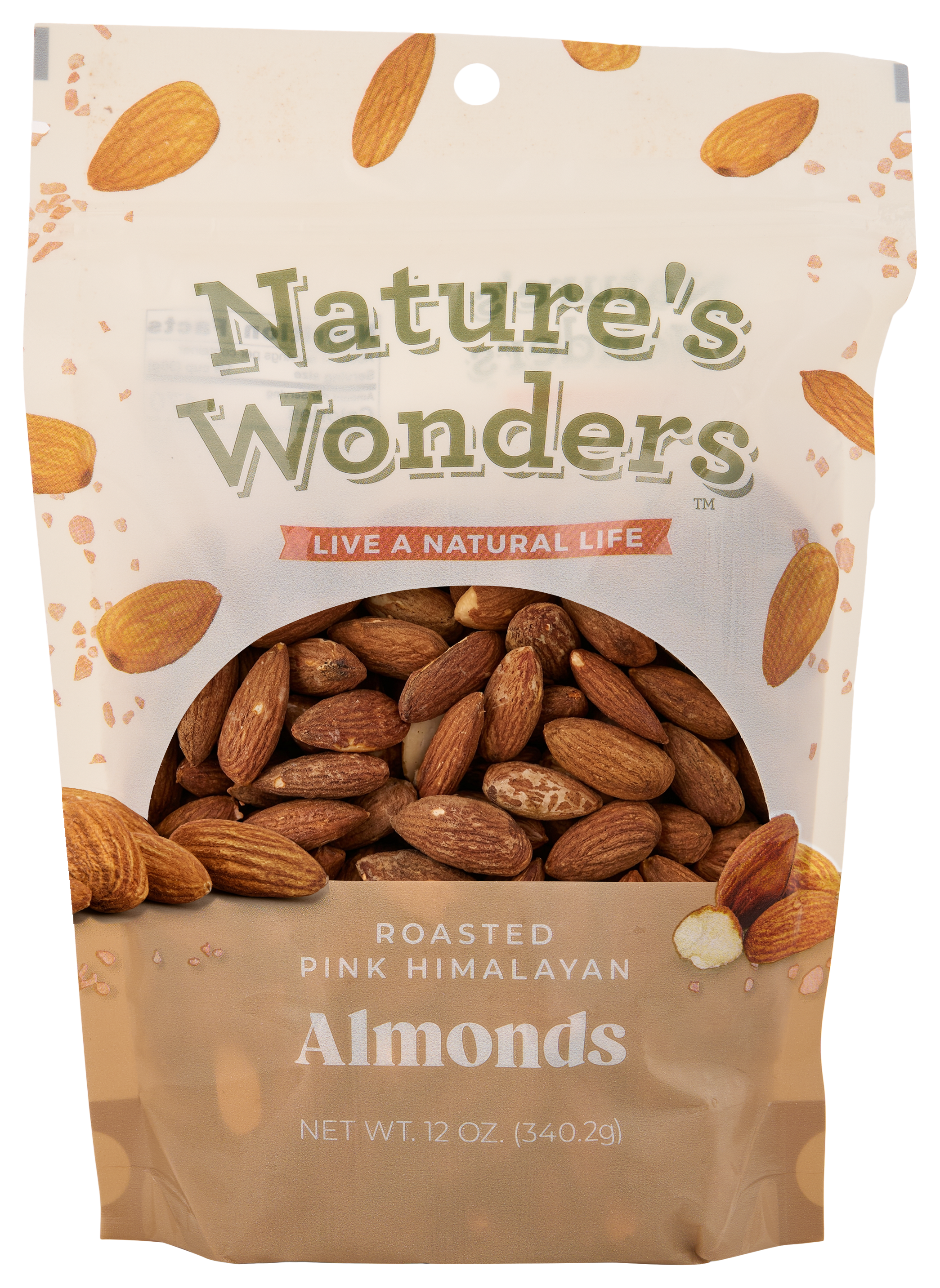 Image of Nature's Wonders Roasted Pink Himalayan Almonds