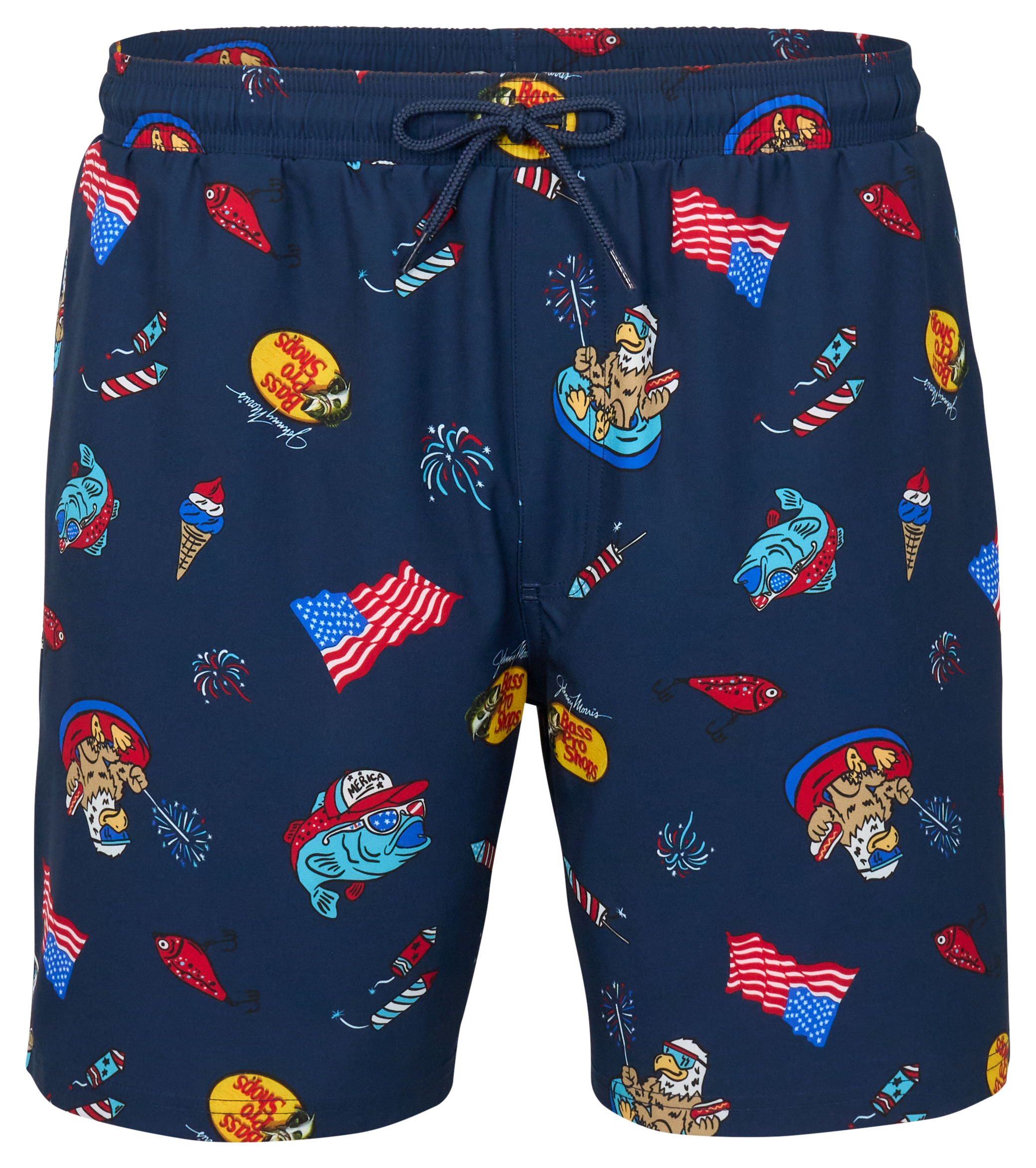 Image of Bass Pro Shops Party Time Shorts - Navy