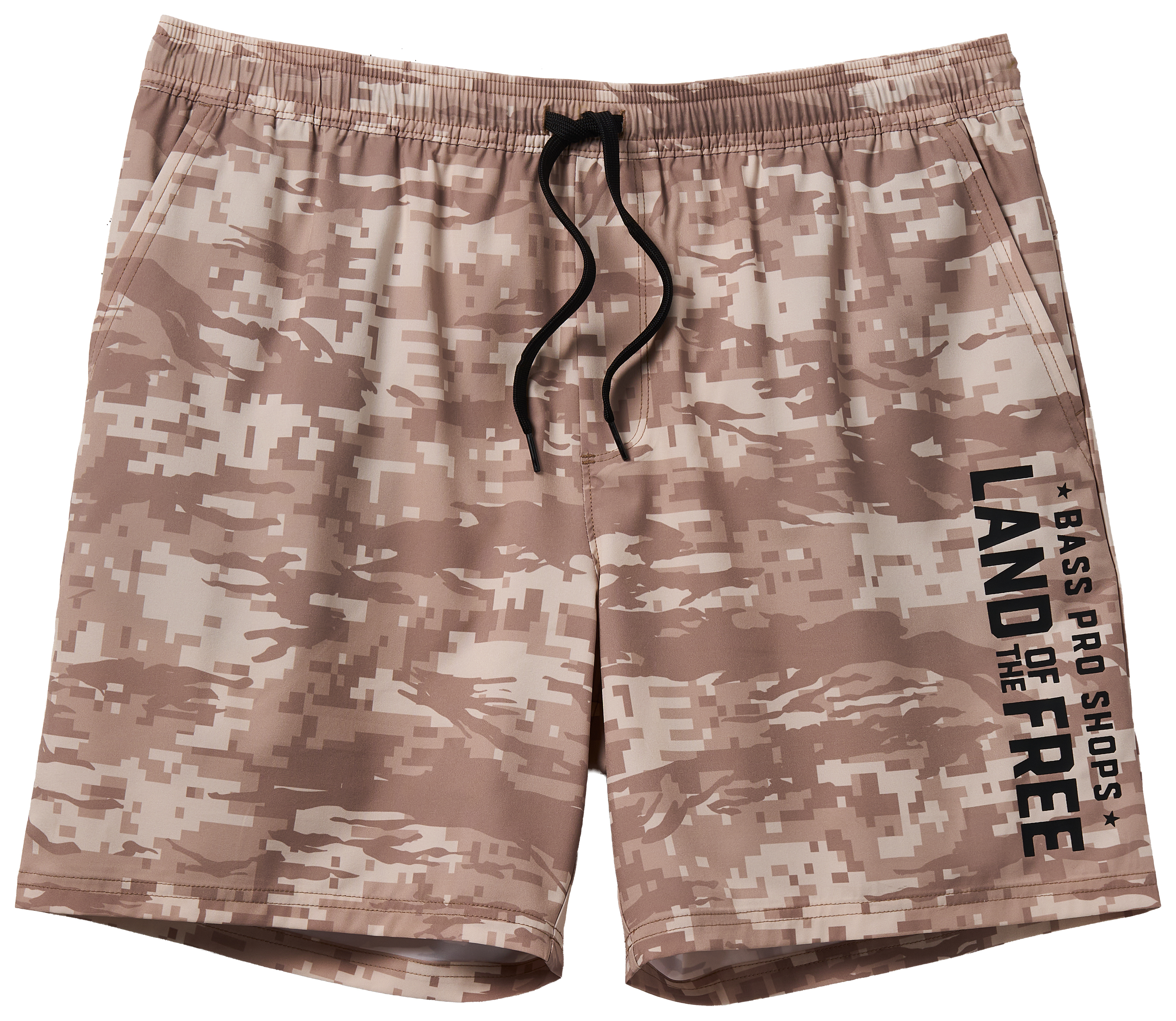 Image of Land of the Free Ollis Volley Shorts - Tan Digi Camo
