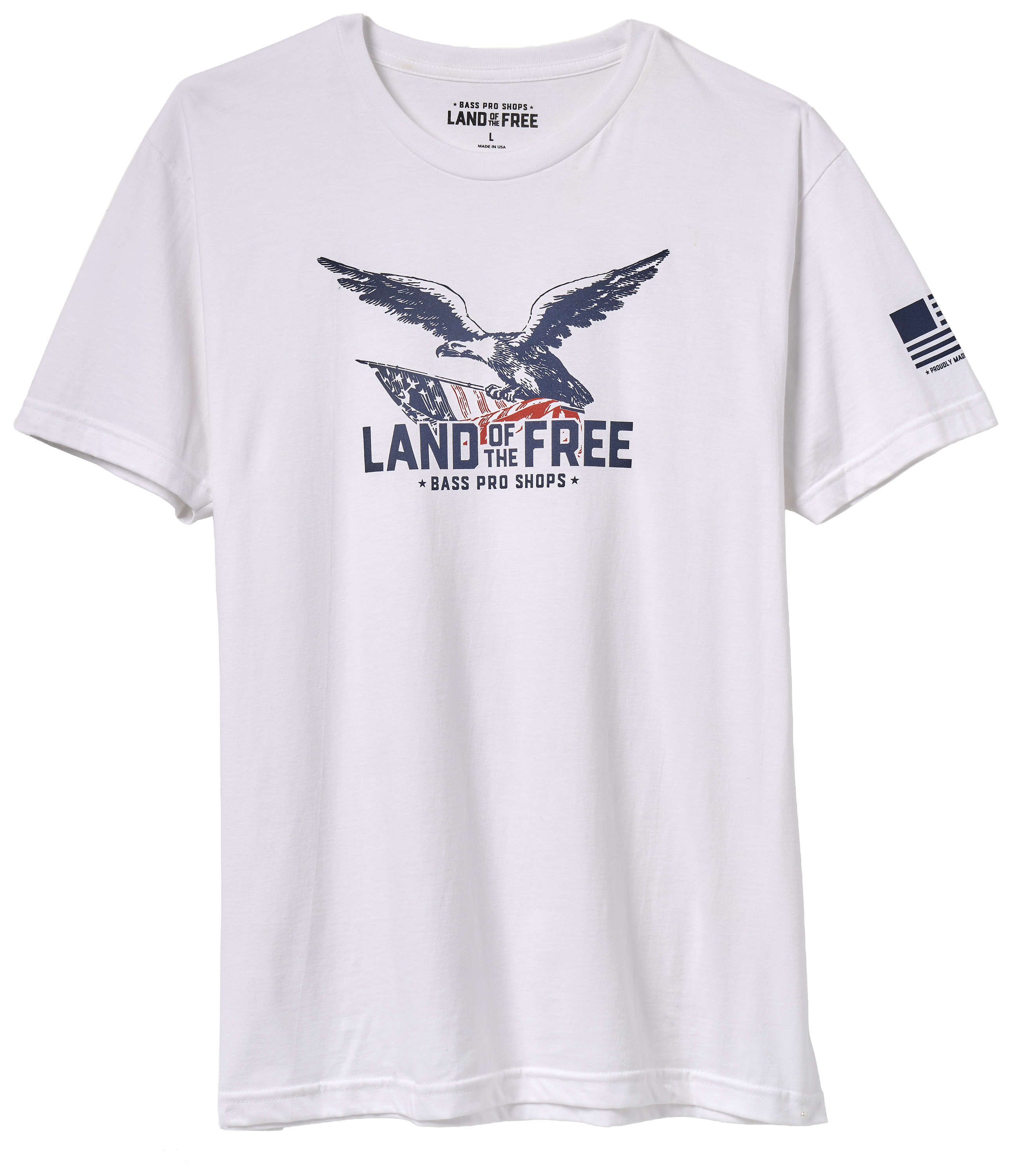 Image of Land of the Free Eagle Short-Sleeve T-Shirt - White