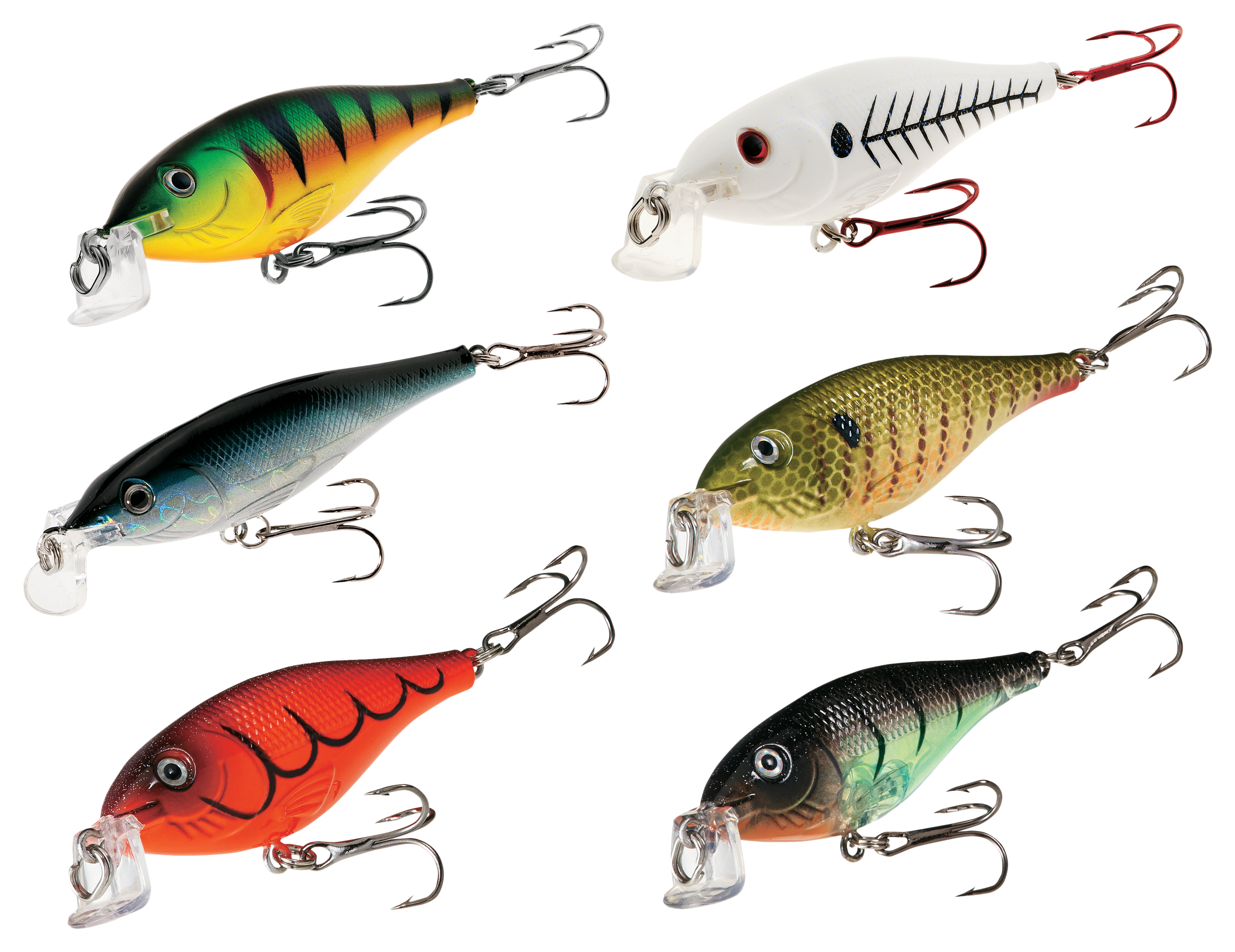 Cabelas Shallow Suspending Shad 6-Pack
