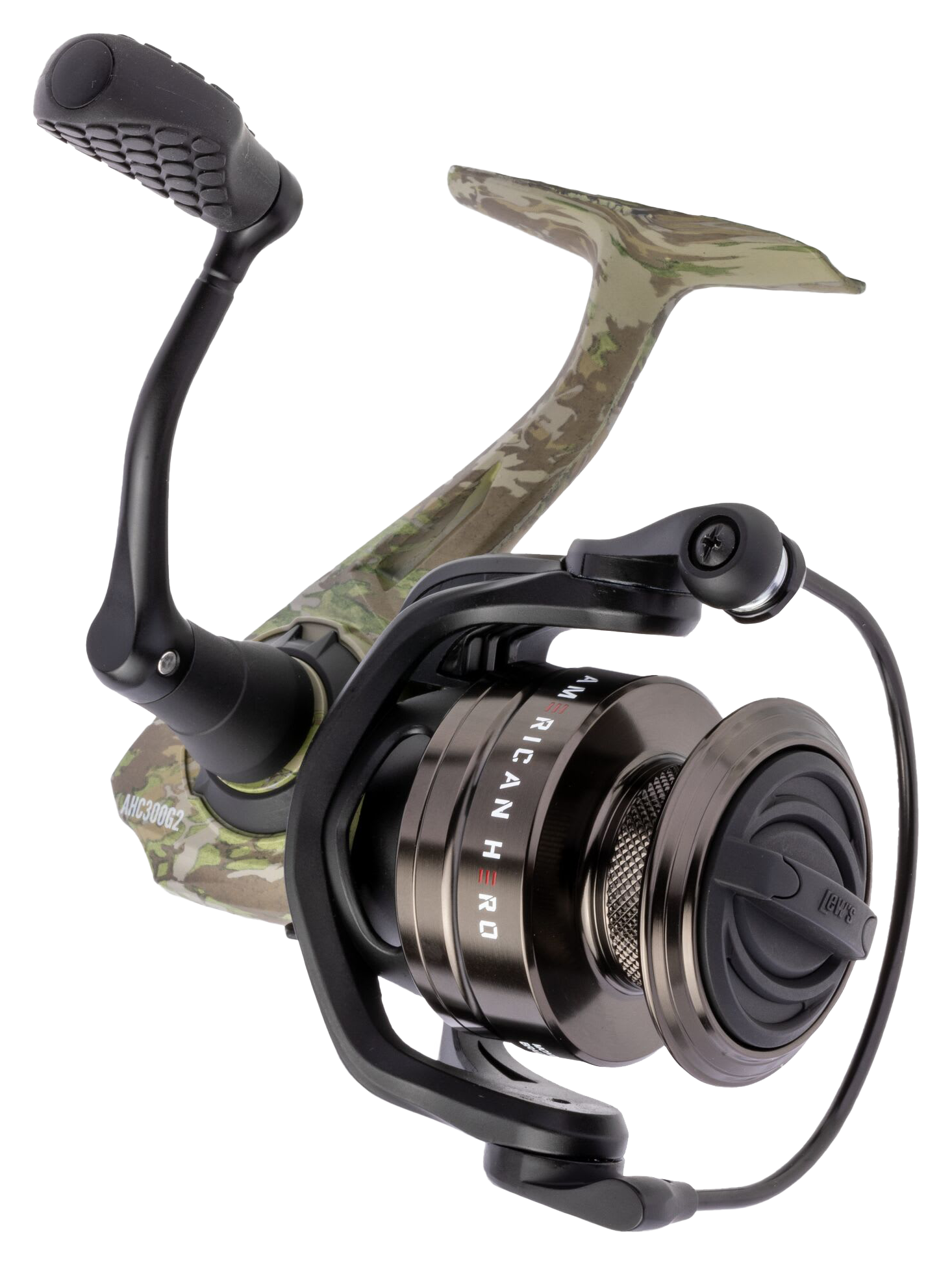 Image of Lew's American Hero Camo Spinning Reel - 300 Size/9.3 Reel Weight