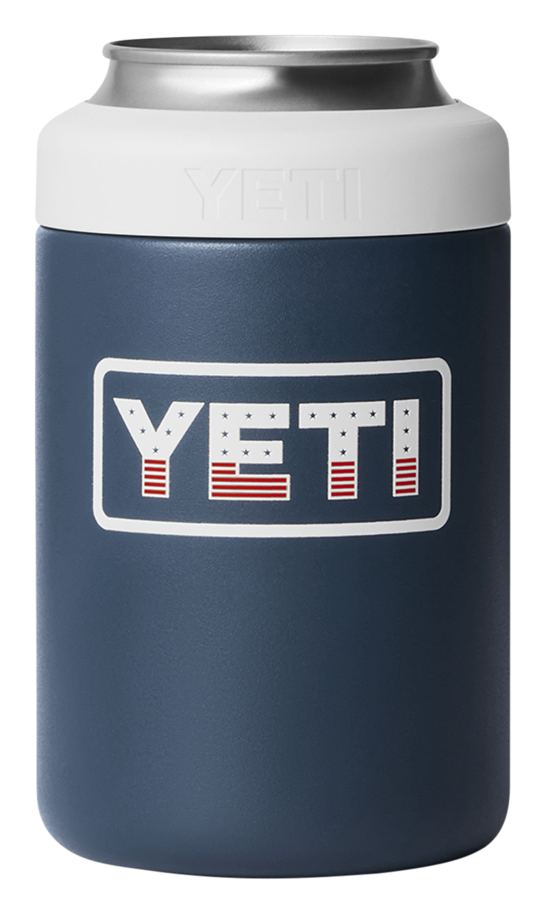 Image of YETI Rambler Colster 12-oz. Can Cooler - Navy/White/Badge