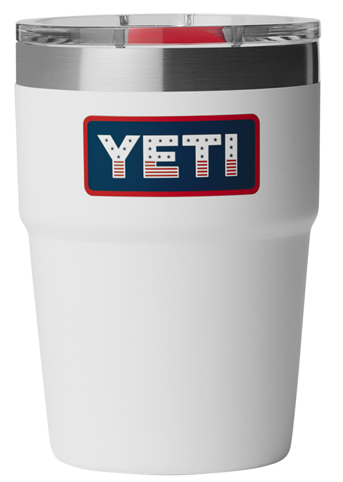 Image of YETI Rambler 16-Oz. Stackable Cup with MagSlider Lid - White/Badge