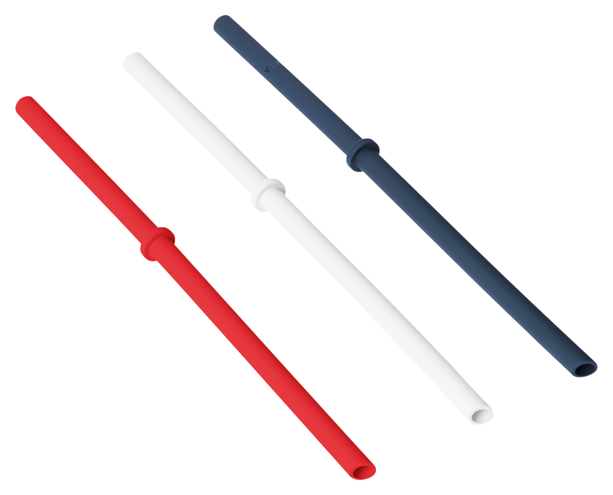 Image of YETI Rambler L/XL Silicone Straw Pack - Rescue Red/White/Navy