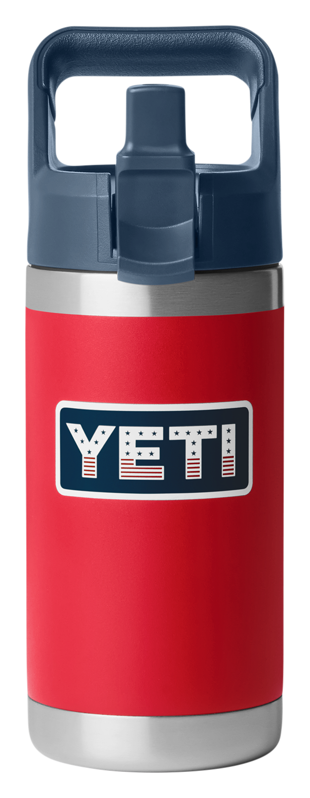 Image of YETI Rambler Jr. 12-oz. Bottle for Kids - Red/Navy/Badge