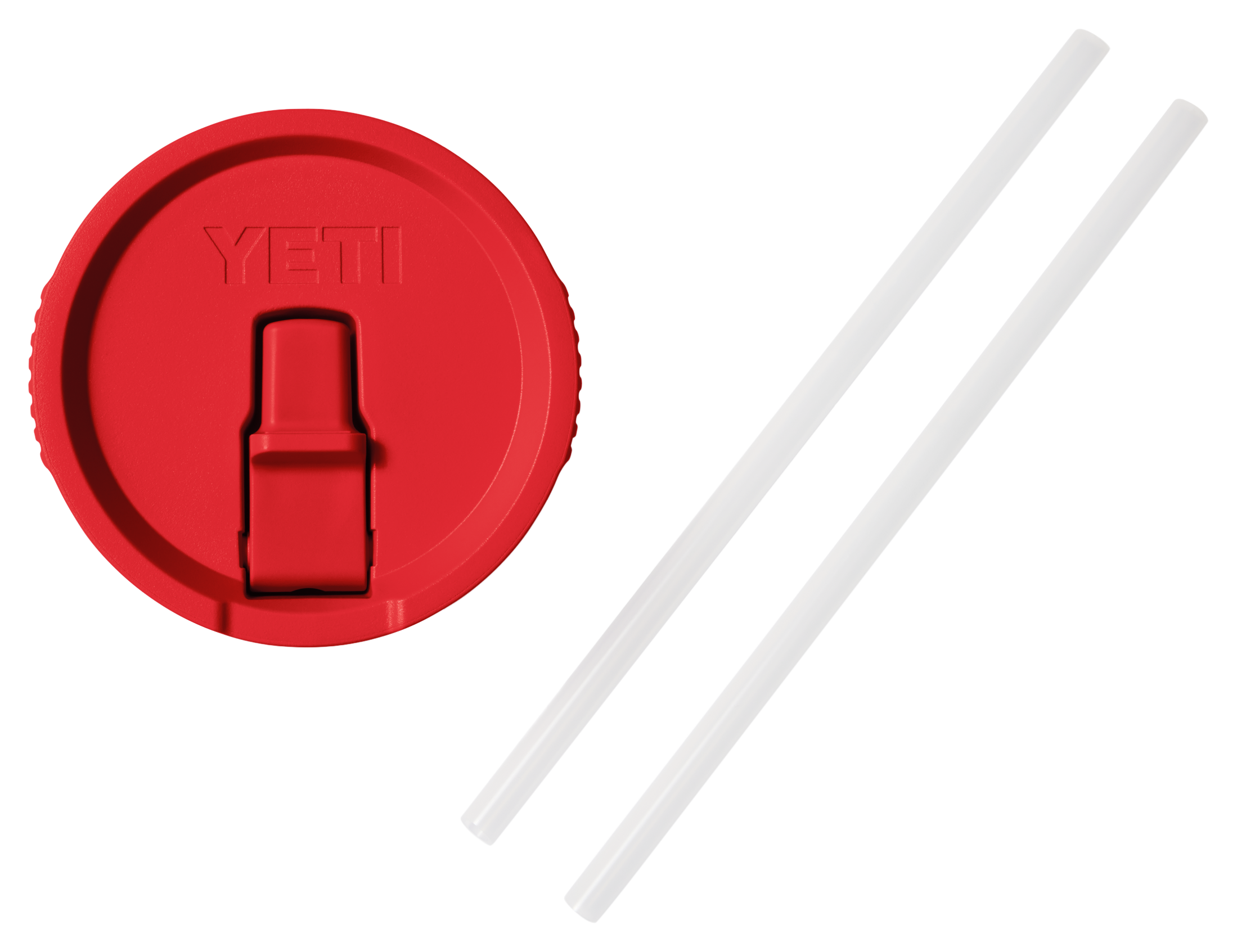 Image of YETI Rambler Large Travel Straw Mug Lid - Rescue Red