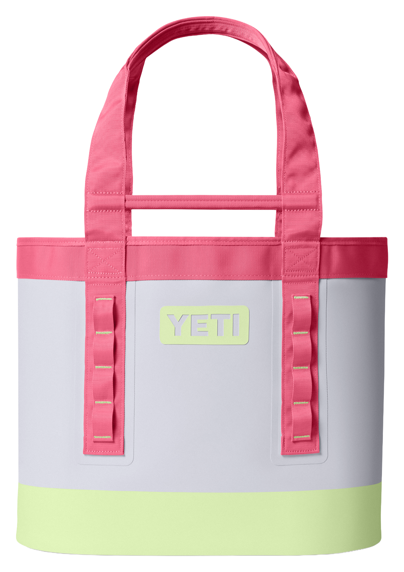 Image of YETI Camino 35 Carryall Tote Bag - Mist/Pink/Grasshopper