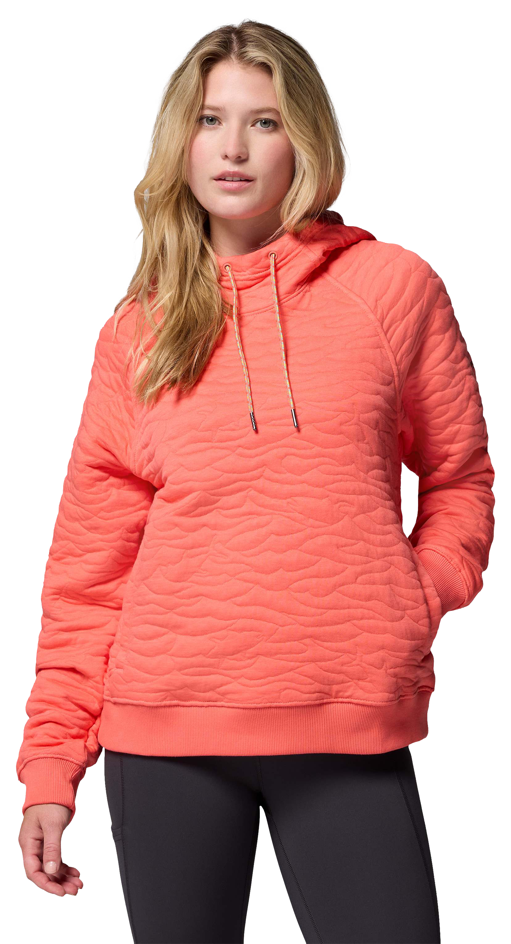 Image of Columbia PFG Open Water Quilted Hoodie - Melonade - XL