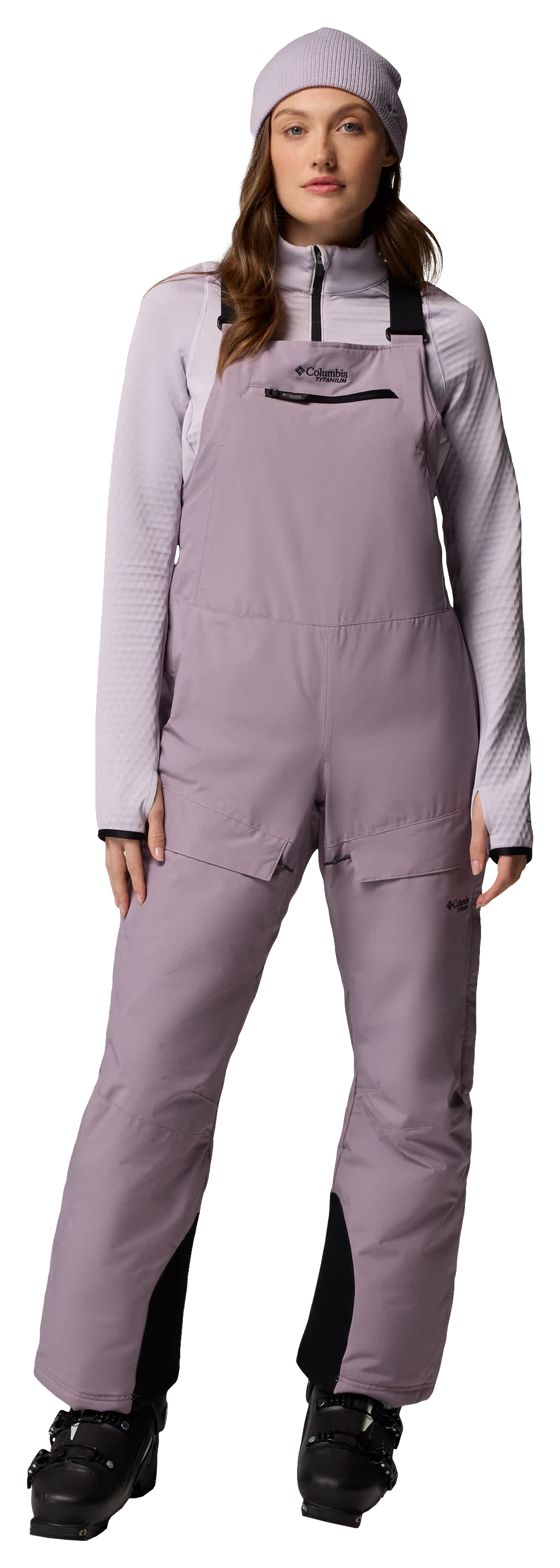 Image of Columbia Highland Summit II Insulated Bibs for Ladies - Shale Purple - L - Regular