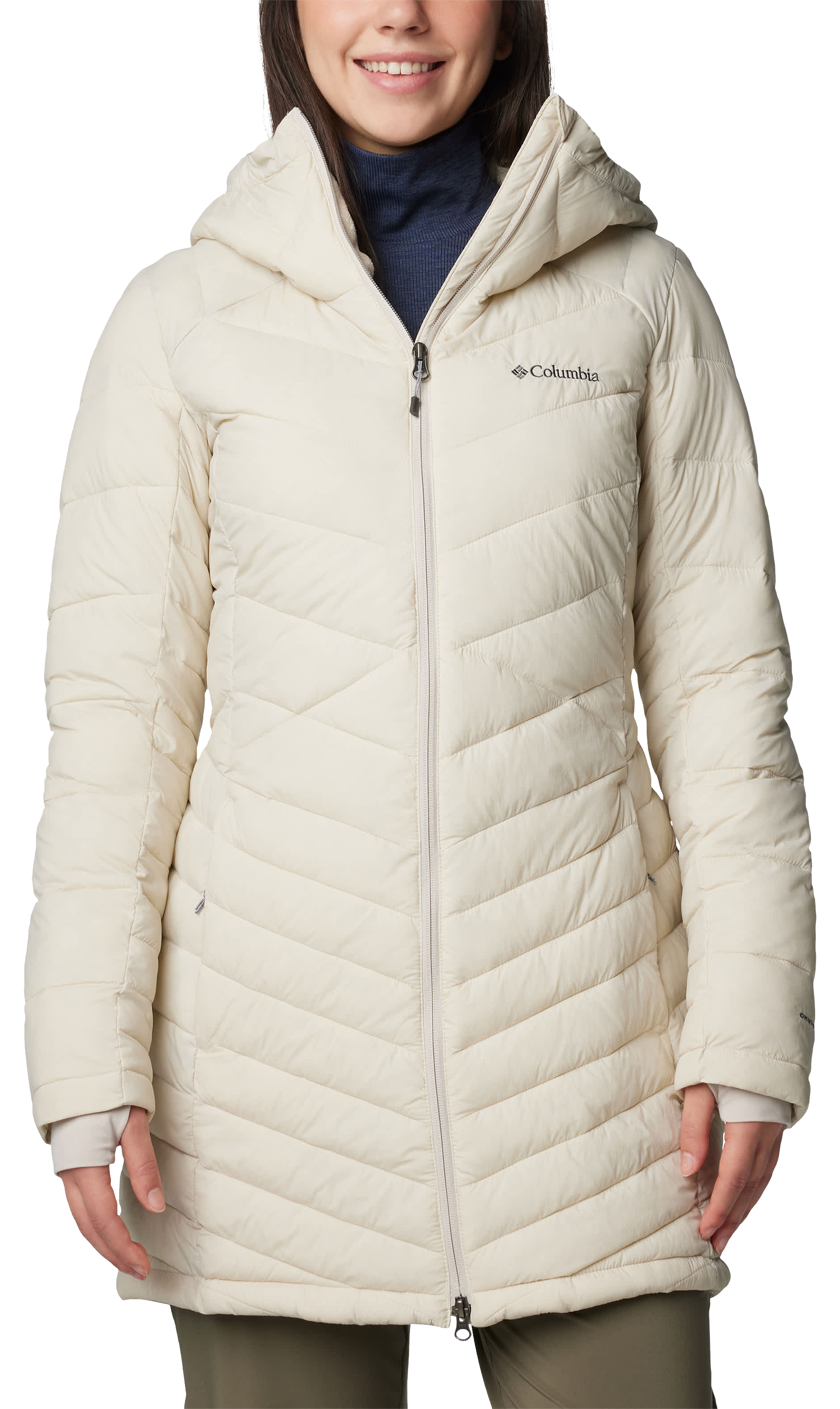 Image of Columbia Joy Peak II Mid Hooded Jacket - Dark Stone - M