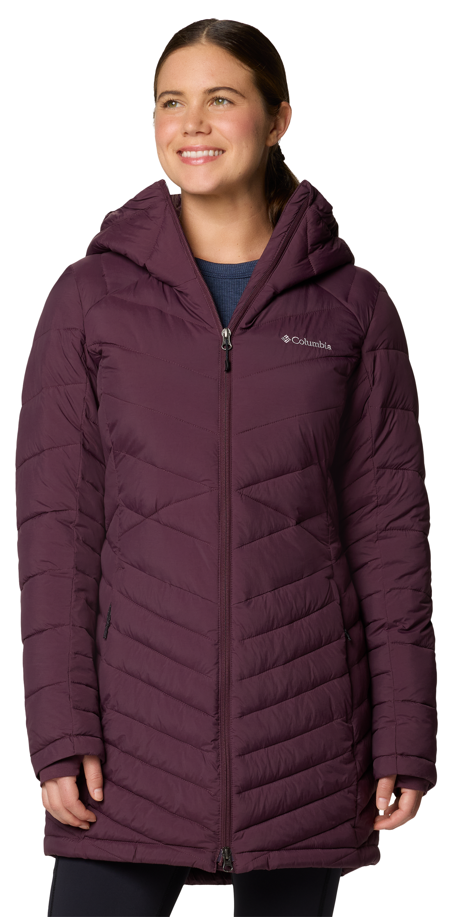 Image of Columbia Joy Peak II Mid Hooded Jacket - Moonvista - XS
