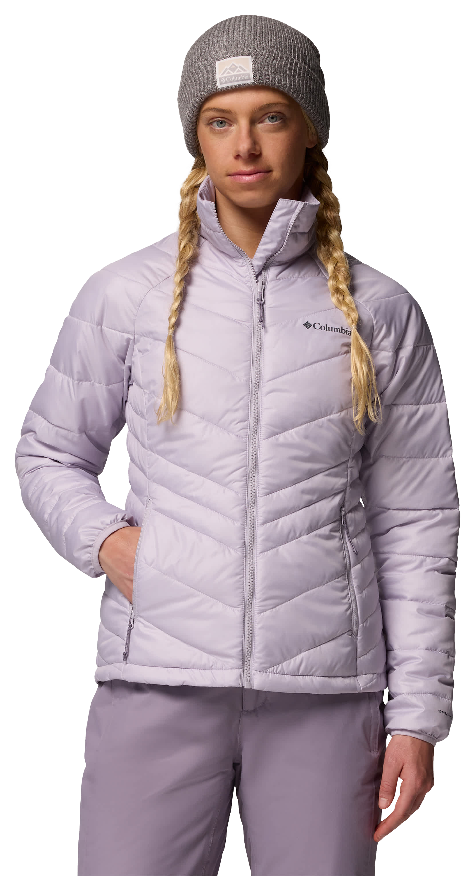 Image of Columbia Whirlibird V Interchange Jacket for Ladies - Lavender Pearl Cross Dye - XXL