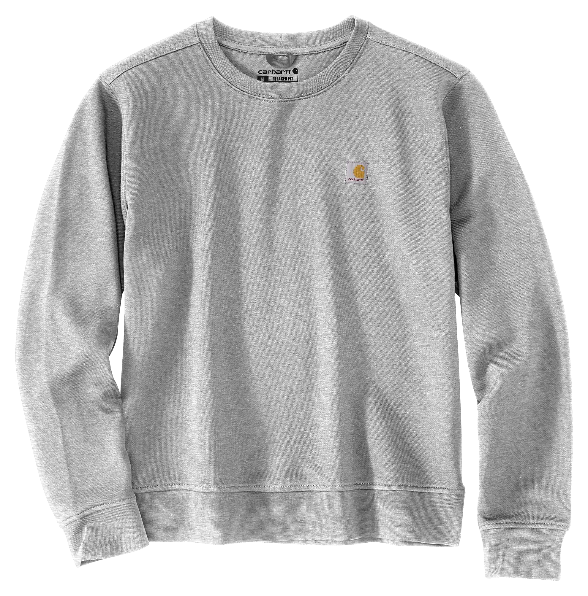 Image of Carhartt Relaxed-Fit Midweight French Terry Crew-Neck Sweatshirt - Heather Gray - 3X