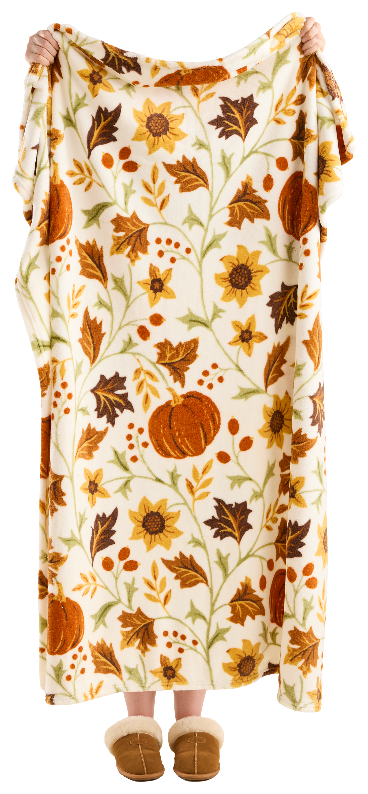 Image of White River Home All-Weather Fleece Throw - Morris Pumpkin