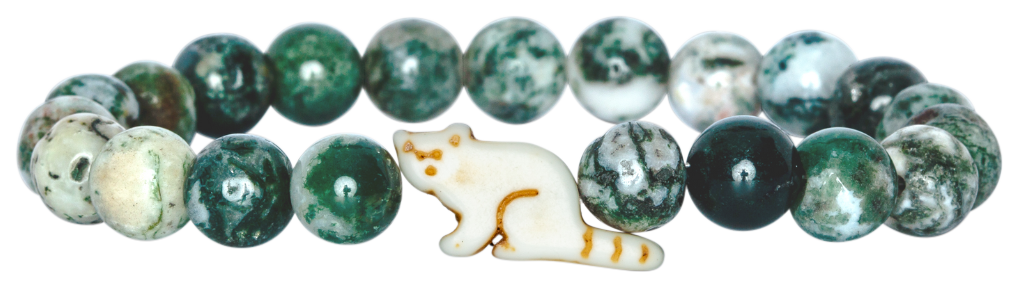 Image of fahlo Dash Track-A-Red Panda Bamboo Beaded Bracelet