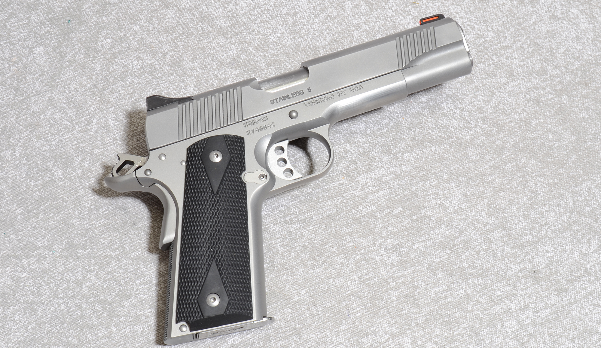 Image of Kimber Stainless II Pistol, .45 Auto, 5 Inch Barrel, 2 1/2 lbs.