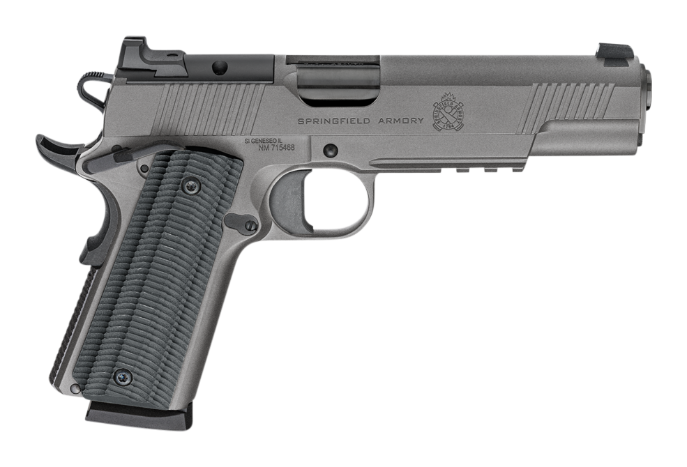 Springfield Armory 1911 Operator AOS SemiAuto Pistol  9mm  5  Tungsten Cerakote  8 Rounds
