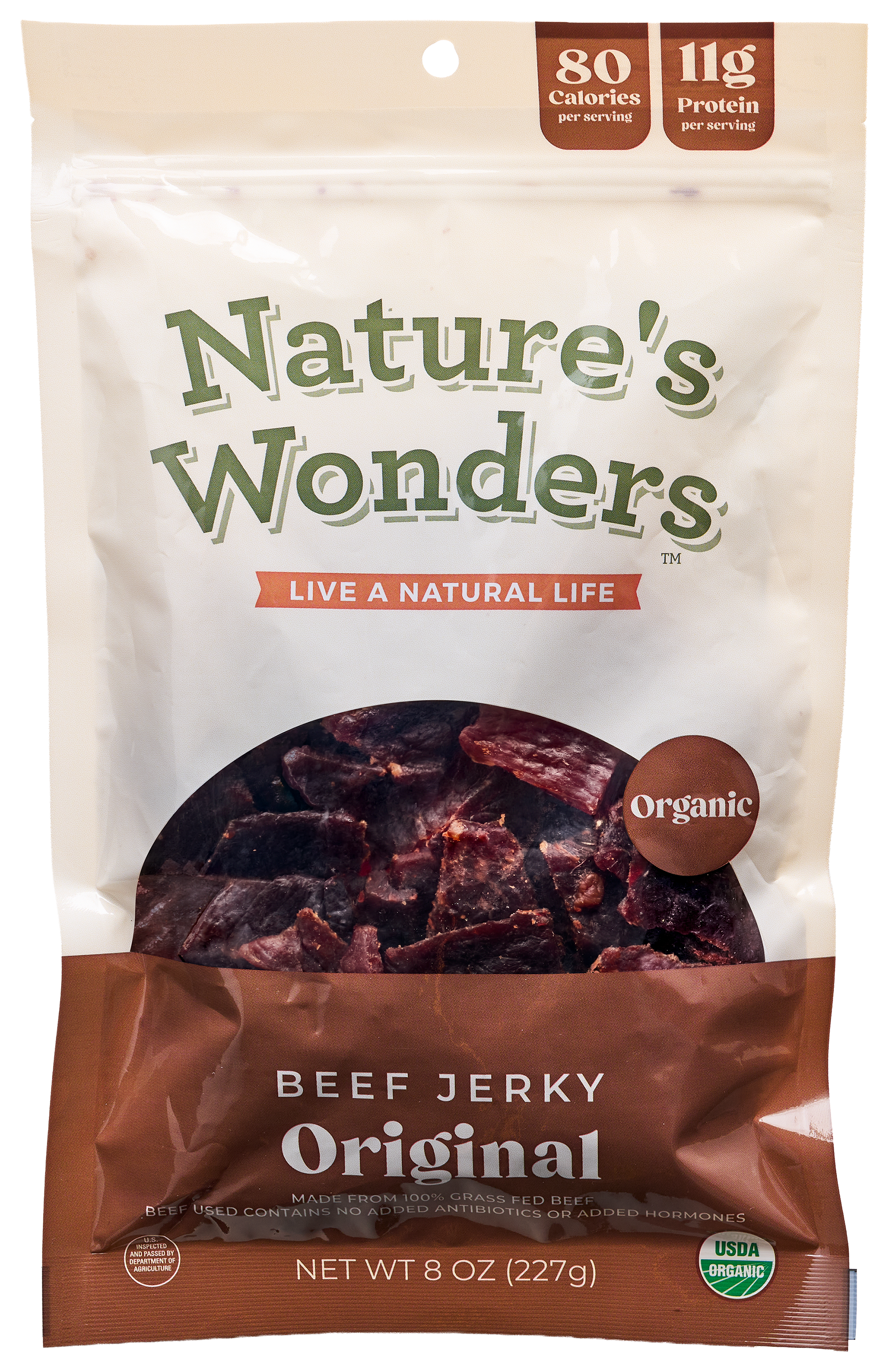 Image of Nature's Wonders Organic Original Beef Jerky - 8 oz.