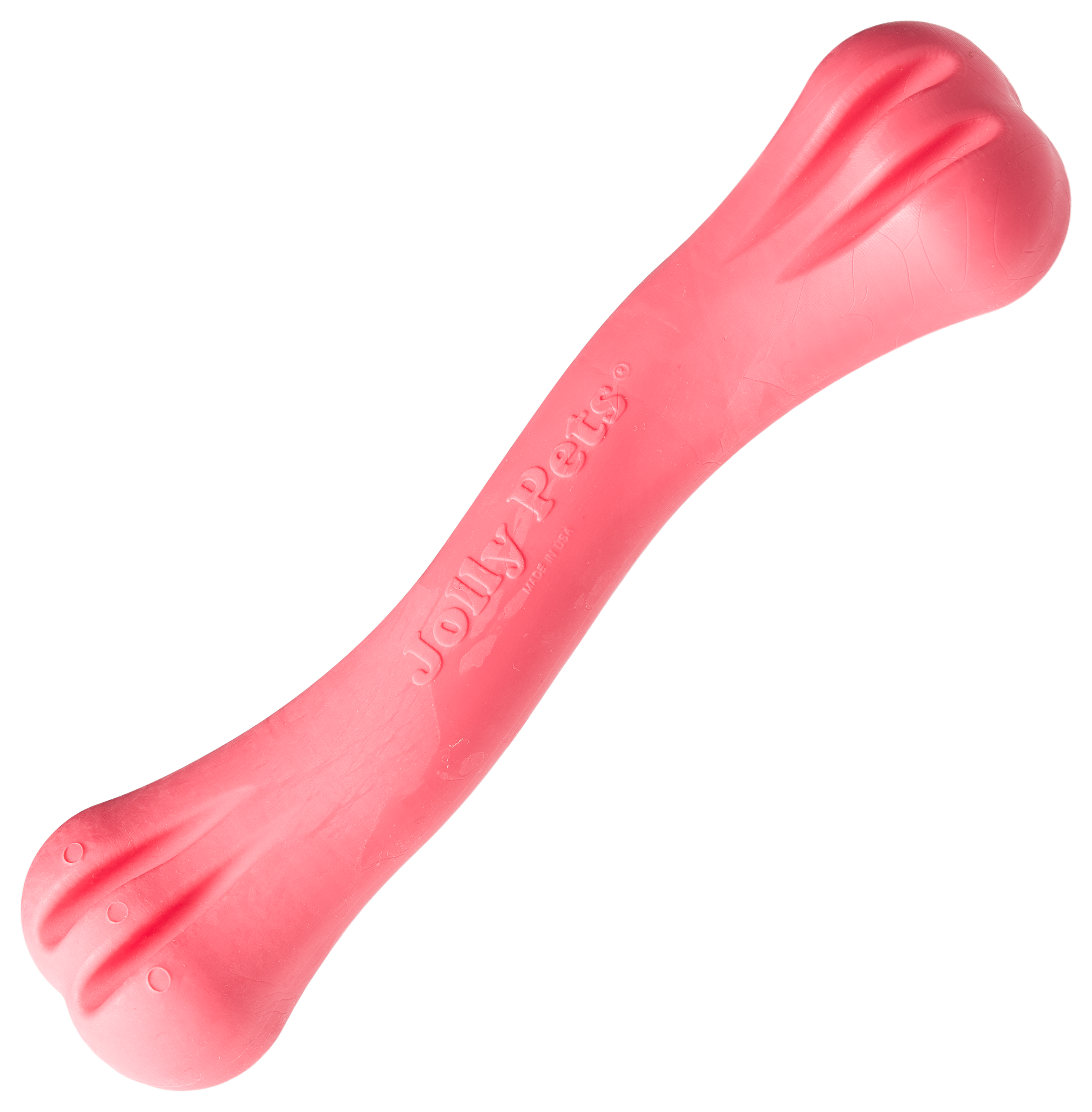 Image of Jolly Pets Jolly Chew Scented Bone Dog Toy - Coral - 8''