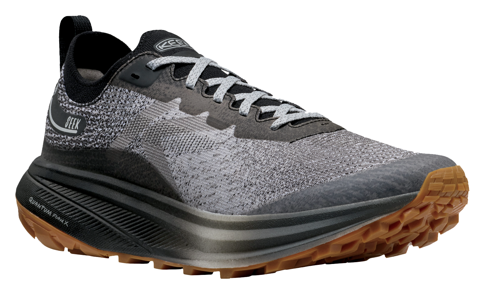 Image of KEEN Seek Trail Running Shoes for Men - Black/Magnet