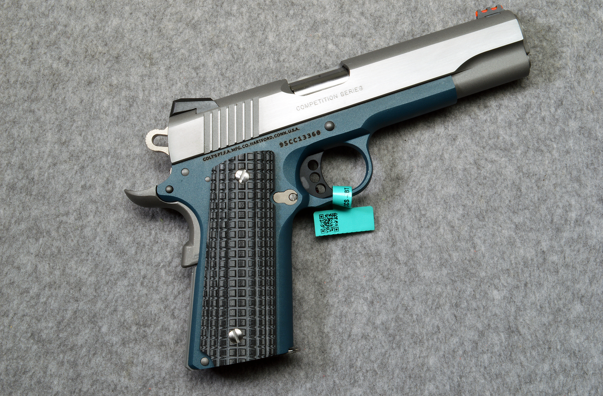 Image of "Colt ~ 1911 Government Competition ""Blue Titanium"" ~ 9mm"