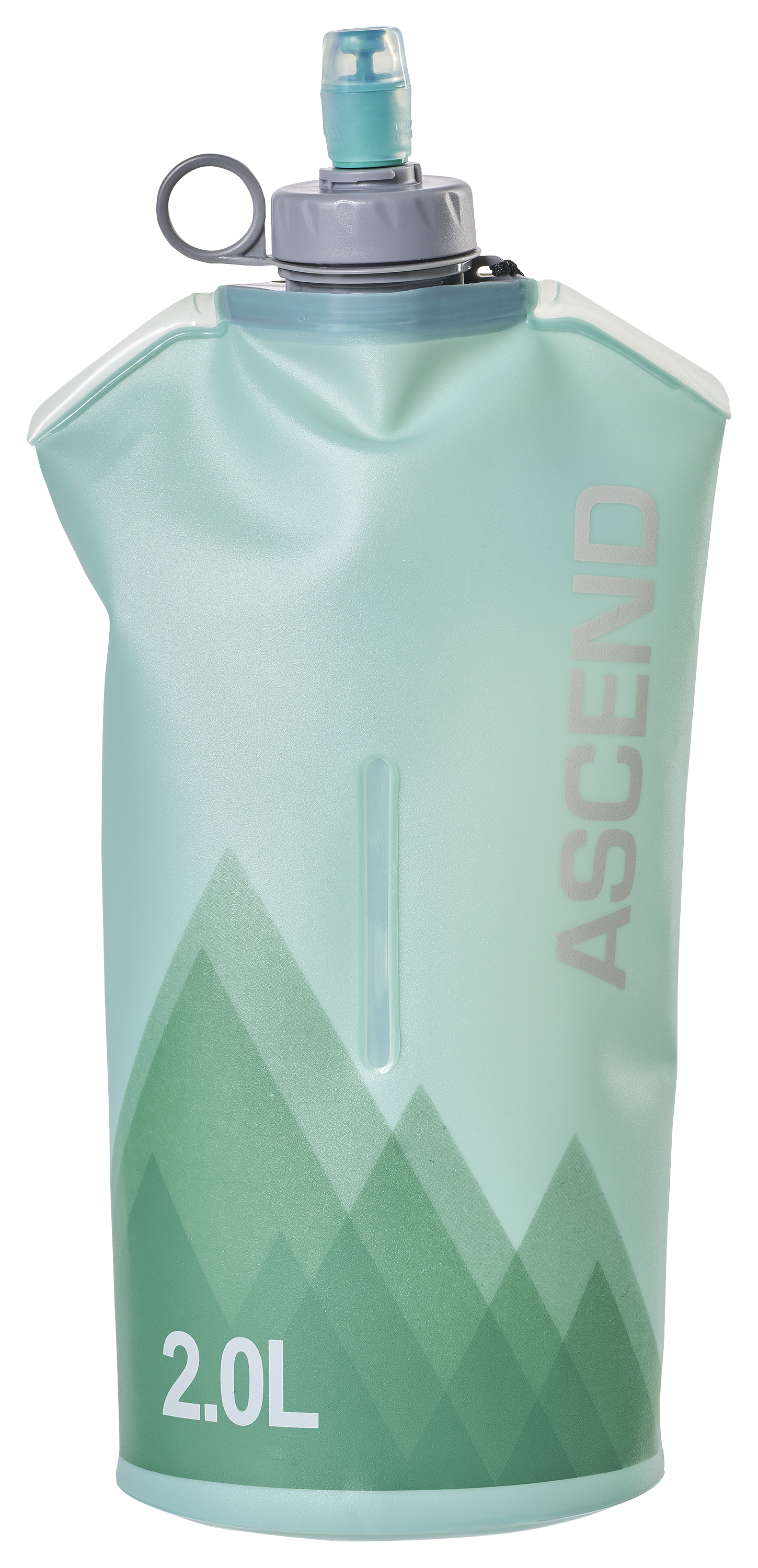 Image of Ascend Collapsible Water Bottle - Light Green/Green - 2L